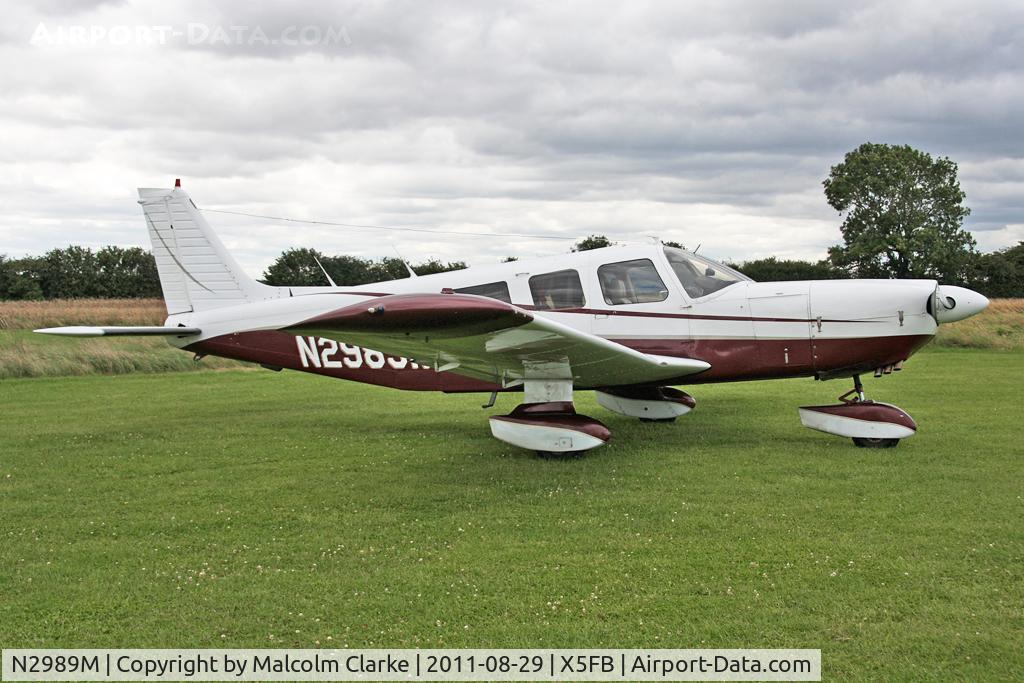 N2989M, 1977 Piper PA-32-300 Cherokee Six Cherokee Six C/N 32-7840062, Piper PA-32-300 Cherokee at Fishburn Airfield, August 29th 2011.