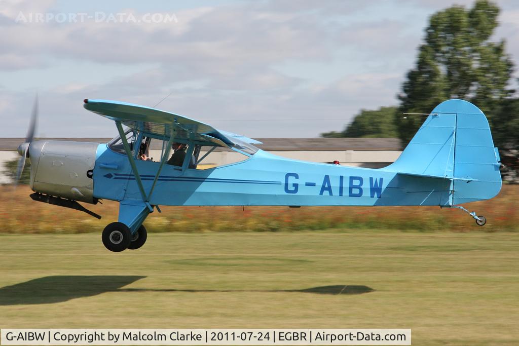 G-AIBW, 1946 Auster J-1N Alpha C/N 2158, Auster J1M at The Real Aeroplane Company's Wings & Wheels Weekend, Breighton Airfield, July 24th 2011.