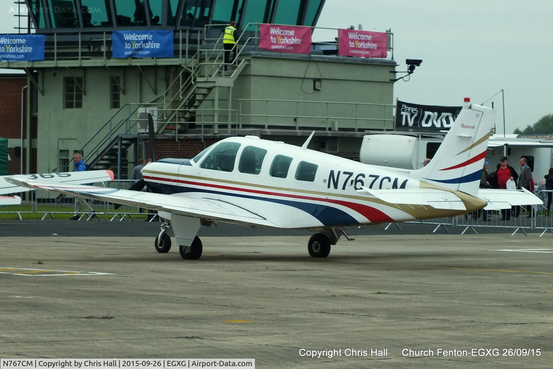 N767CM, 1992 Beech A36 Bonanza 36 C/N E2723, at the Yorkshire Airshow