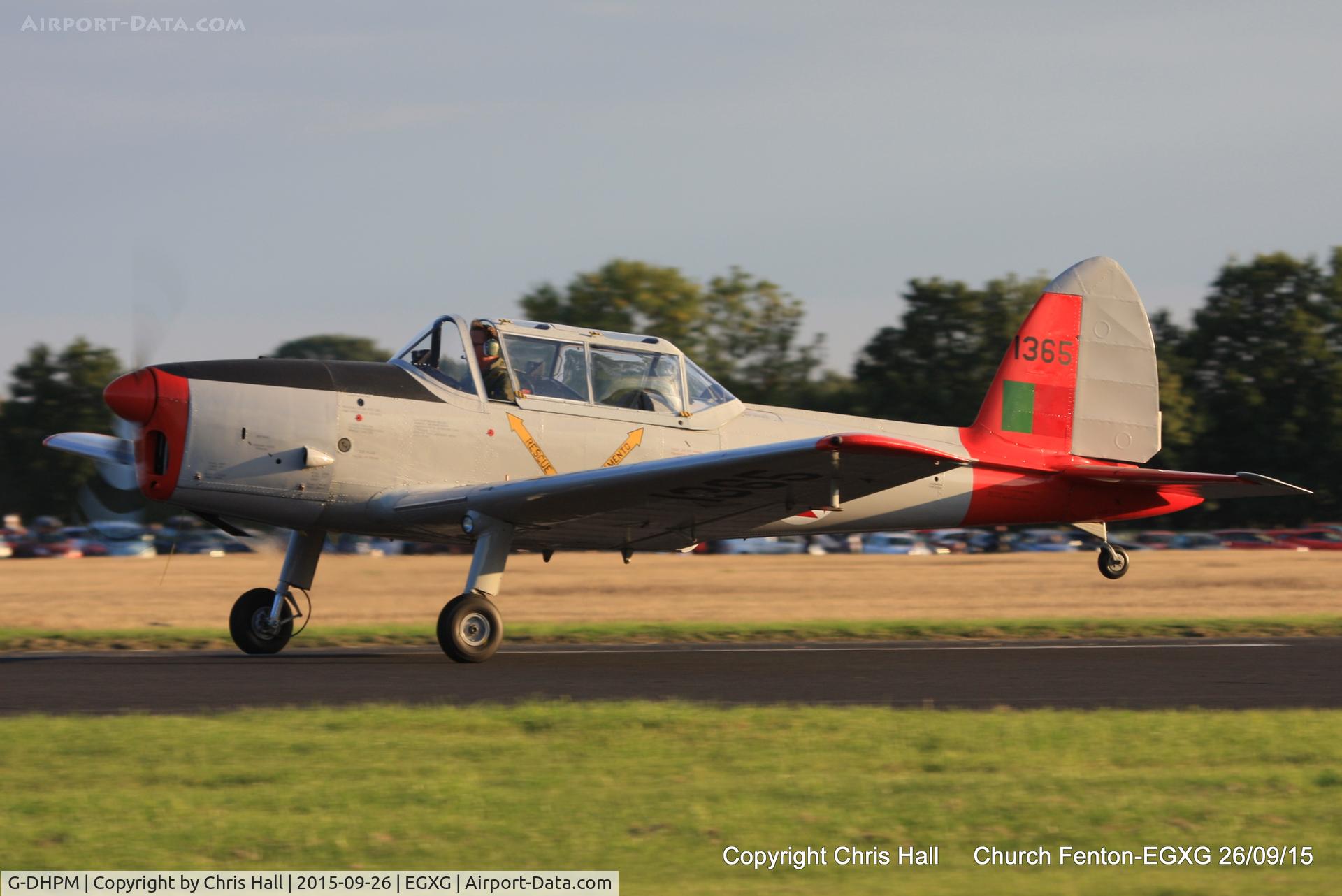 G-DHPM, 1959 OGMA DHC-1 Chipmunk T.20 C/N OGMA-55, at the Yorkshire Airshow