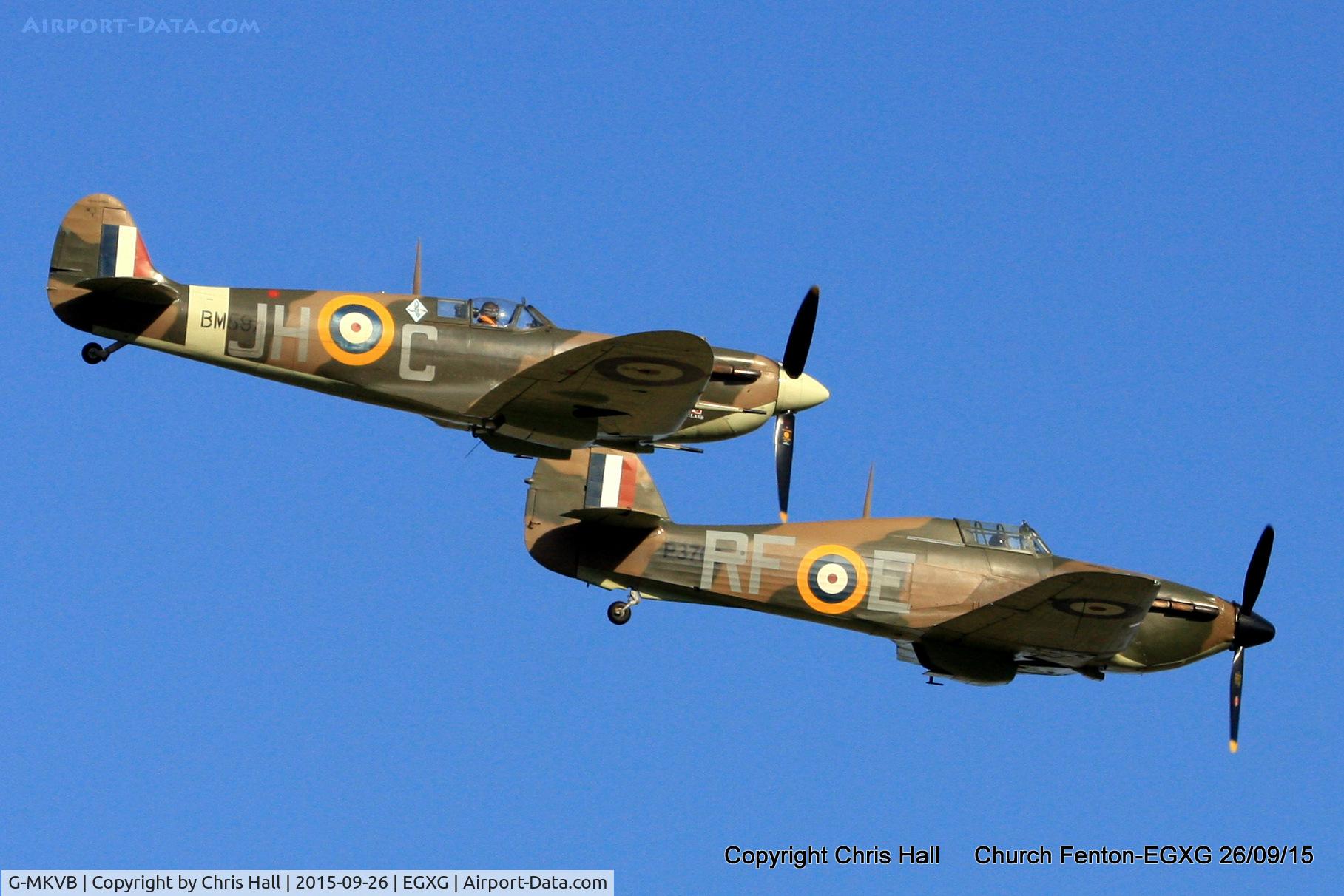 G-MKVB, 1942 Supermarine 349 Spitfire LF.Vb C/N CBAF.2461, at the Yorkshire Airshow
