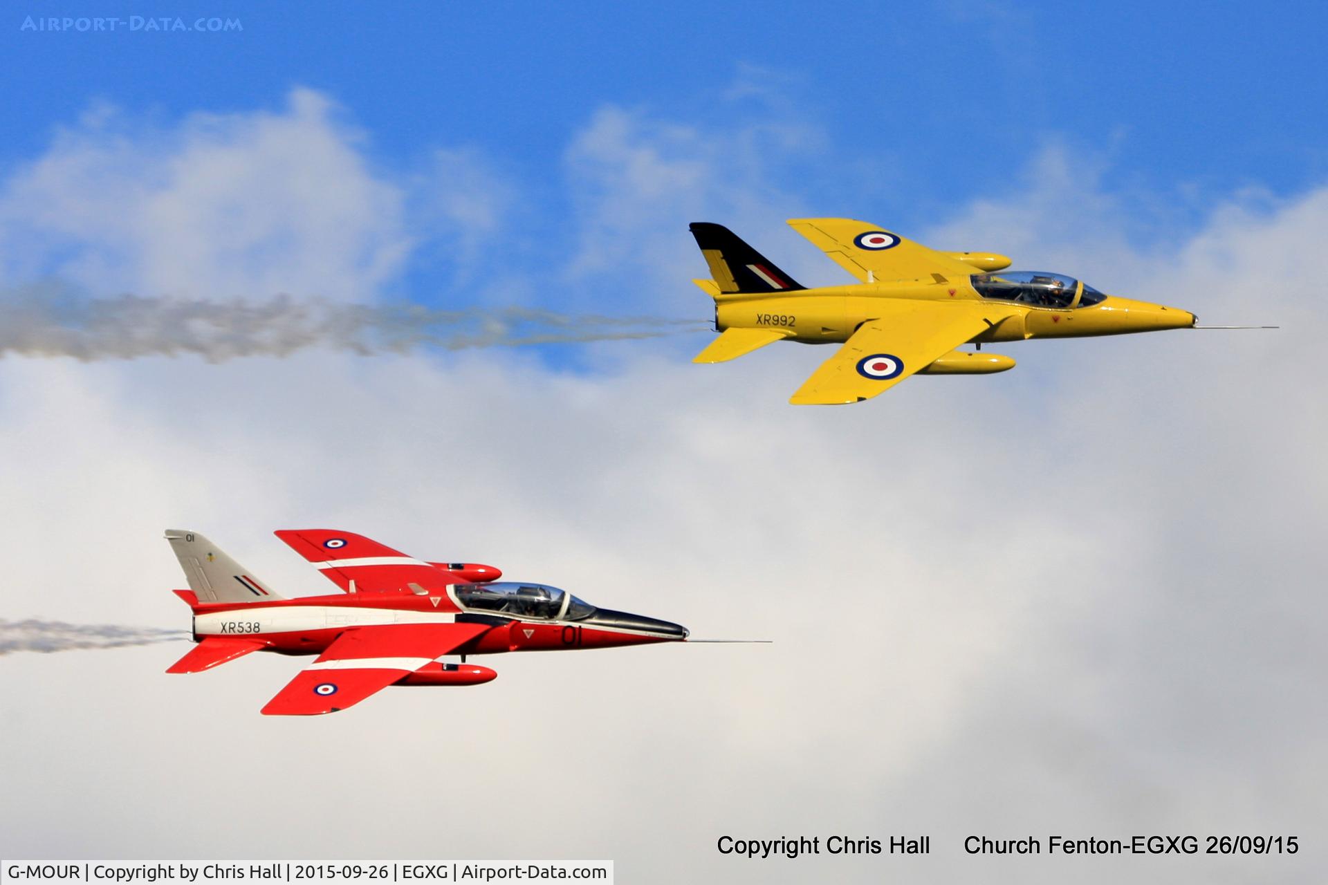 G-MOUR, 1964 Hawker Siddeley Gnat T.1 C/N FL596, at the Yorkshire Airshow