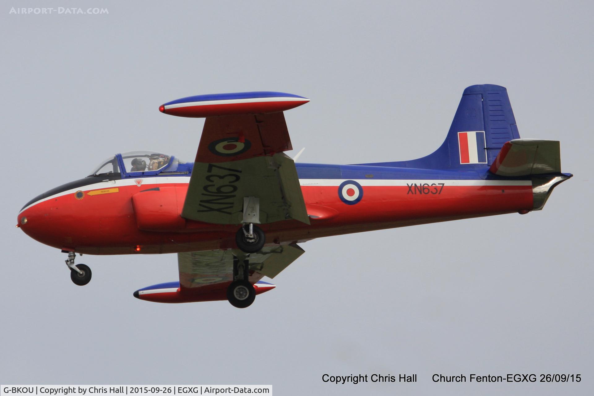 G-BKOU, 1961 Hunting P-84 Jet Provost T.3 C/N PAC/W/13901, at the Yorkshire Airshow