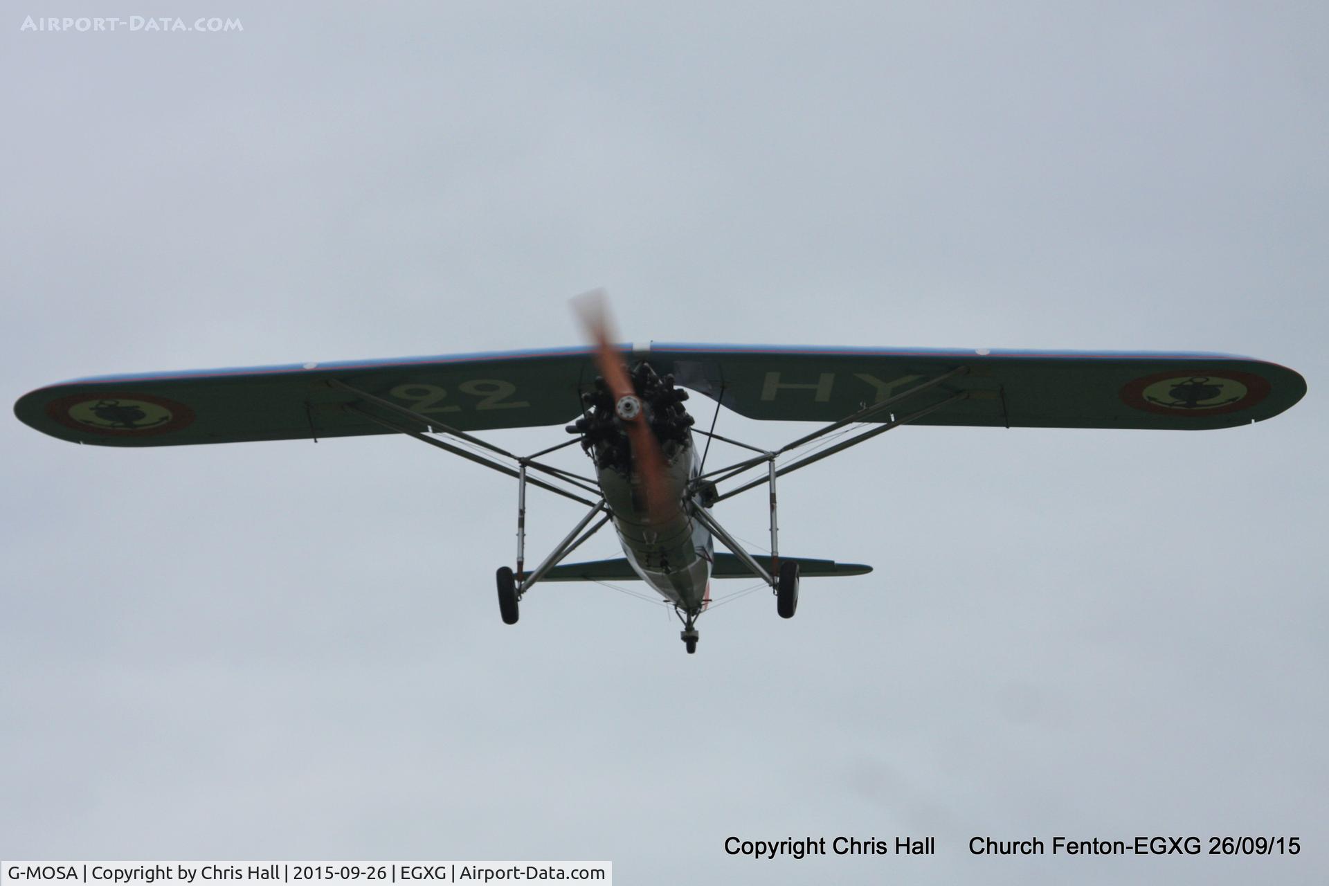 G-MOSA, 1952 Morane-Saulnier MS.317 C/N 351, at the Yorkshire Airshow