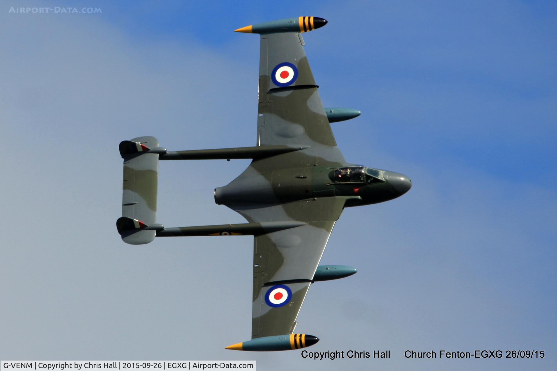 G-VENM, 1955 De Havilland DH-112 Venom FB.50 C/N 824, at the Yorkshire Airshow