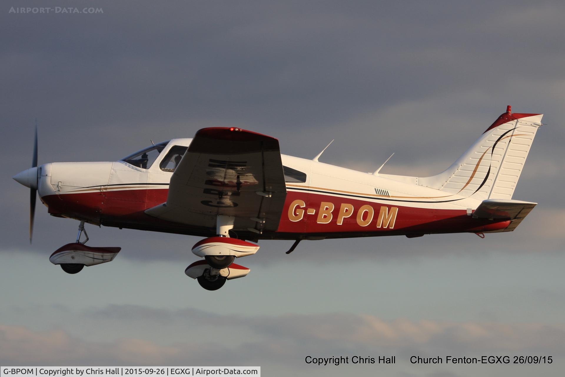 G-BPOM, 1984 Piper PA-28-161 Cherokee Warrior II C/N 28-8416118, at the Yorkshire Airshow