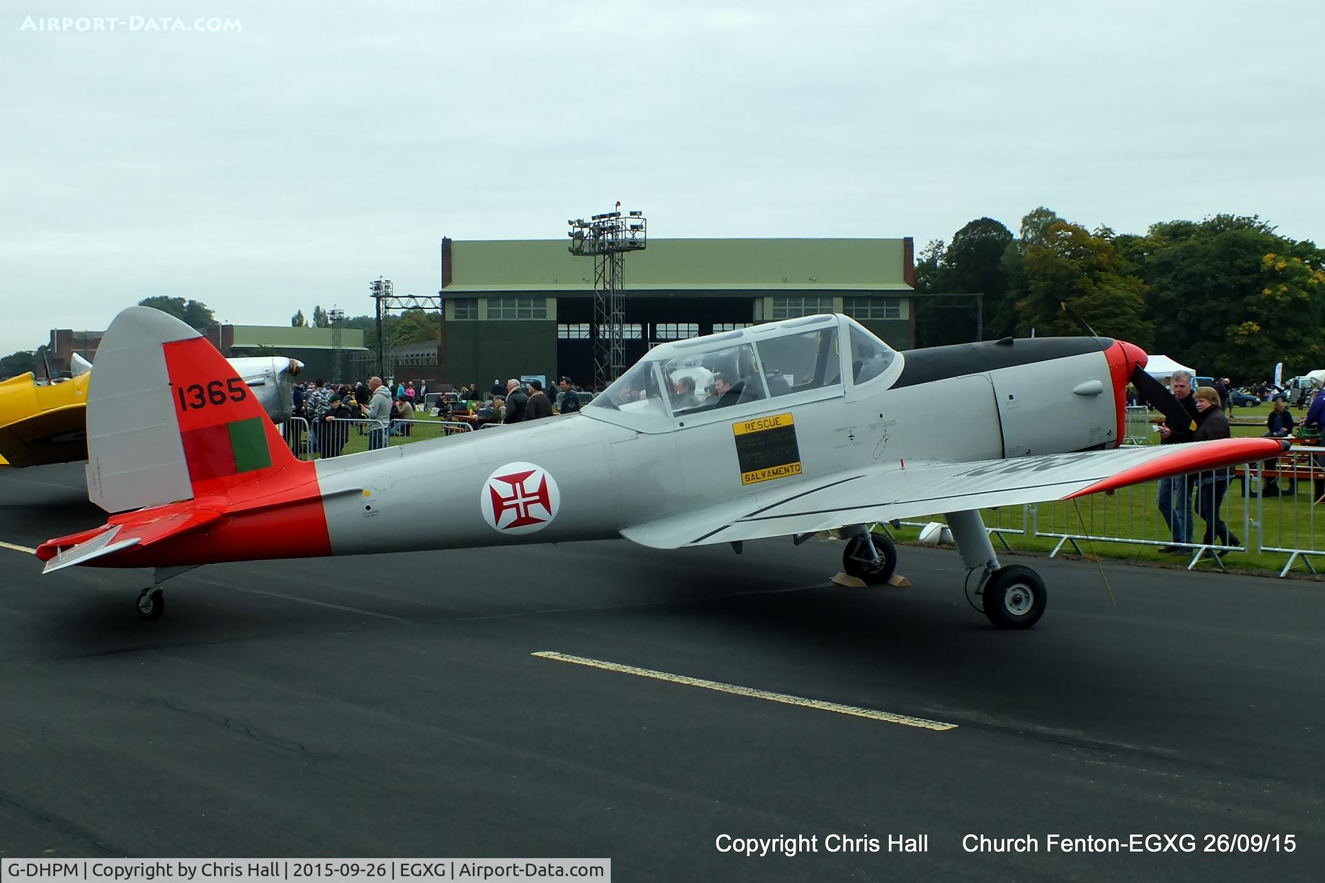 G-DHPM, 1959 OGMA DHC-1 Chipmunk T.20 C/N OGMA-55, at the Yorkshire Airshow