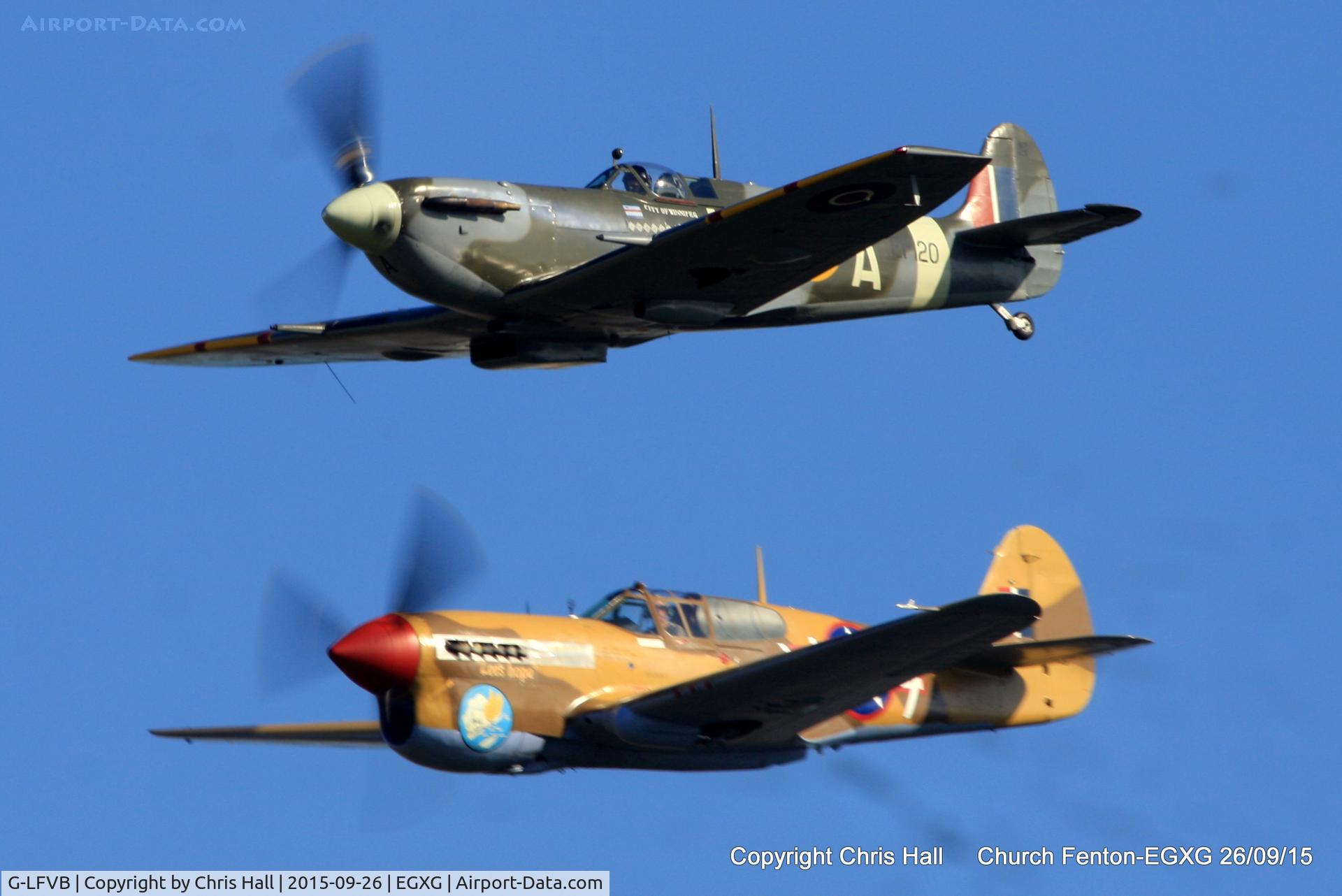 G-LFVB, 1942 Supermarine 349 Spitfire LF.Vb C/N CBAF.2403, at the Yorkshire Airshow