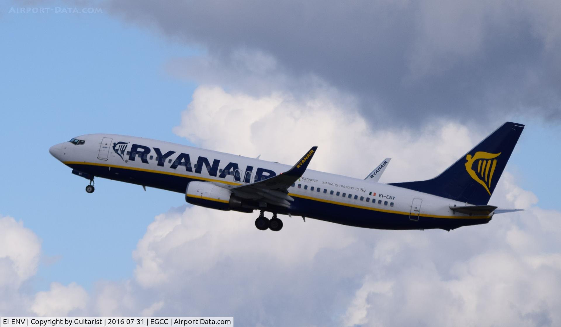 EI-ENV, 2010 Boeing 737-8AS C/N 35039, At Manchester