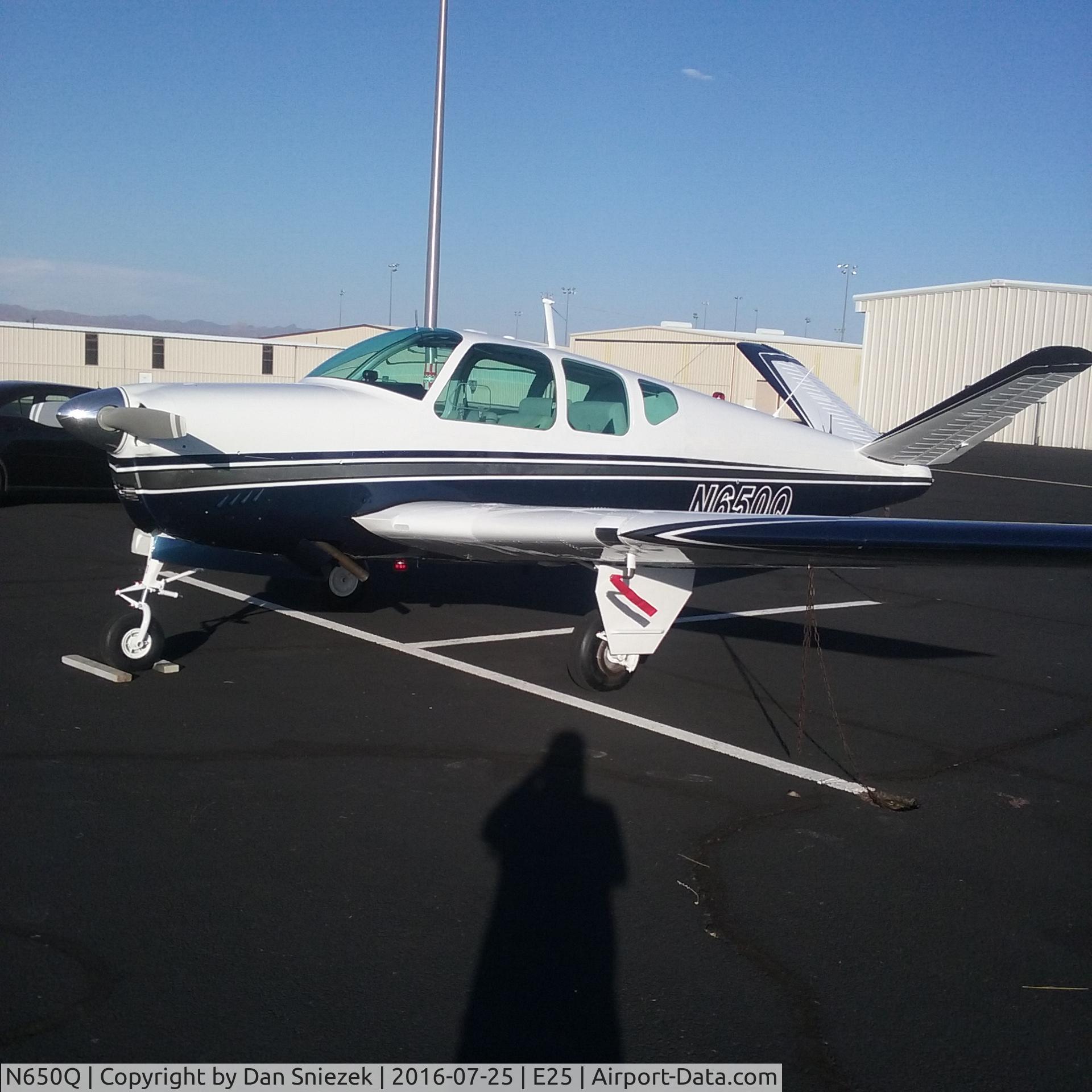 N650Q, 1958 Beech K35 Bonanza C/N D-5796, Fresh from the paint shop 7/25/16!