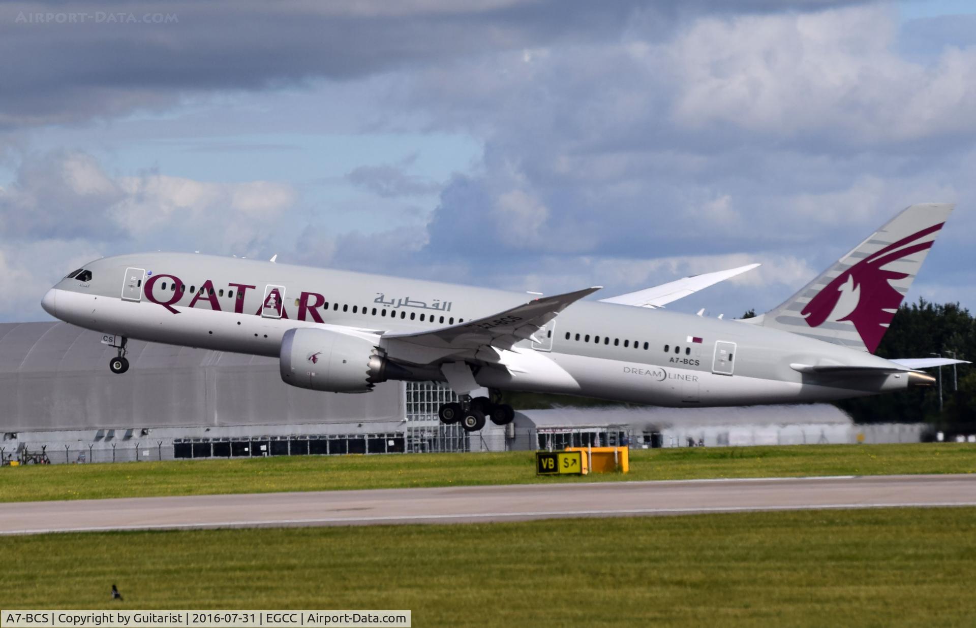 A7-BCS, 2015 Boeing 787-8 Dreamliner Dreamliner C/N 38337, At Manchester