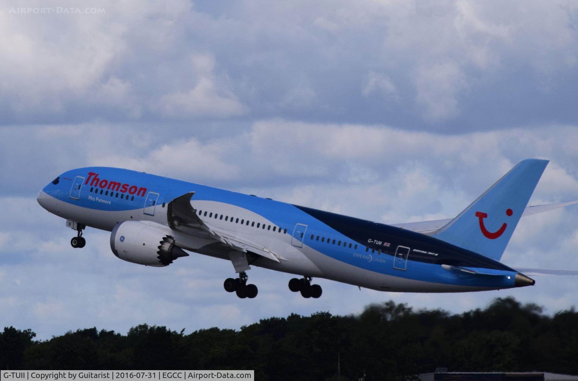 G-TUII, 2015 Boeing 787-8 Dreamliner C/N 37230, At Manchester
