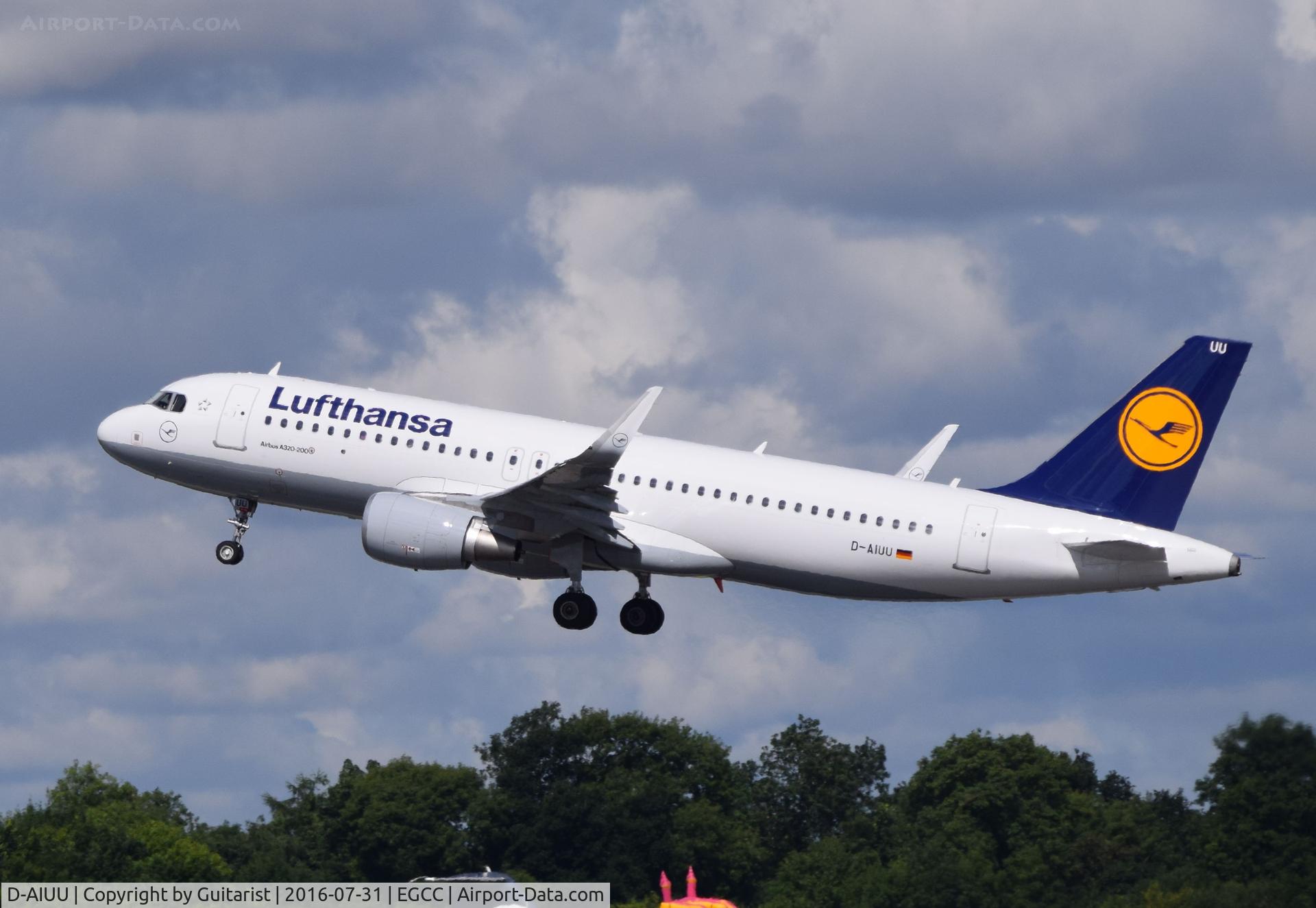 D-AIUU, 2016 Airbus A320-214 C/N 7158, At Manchester