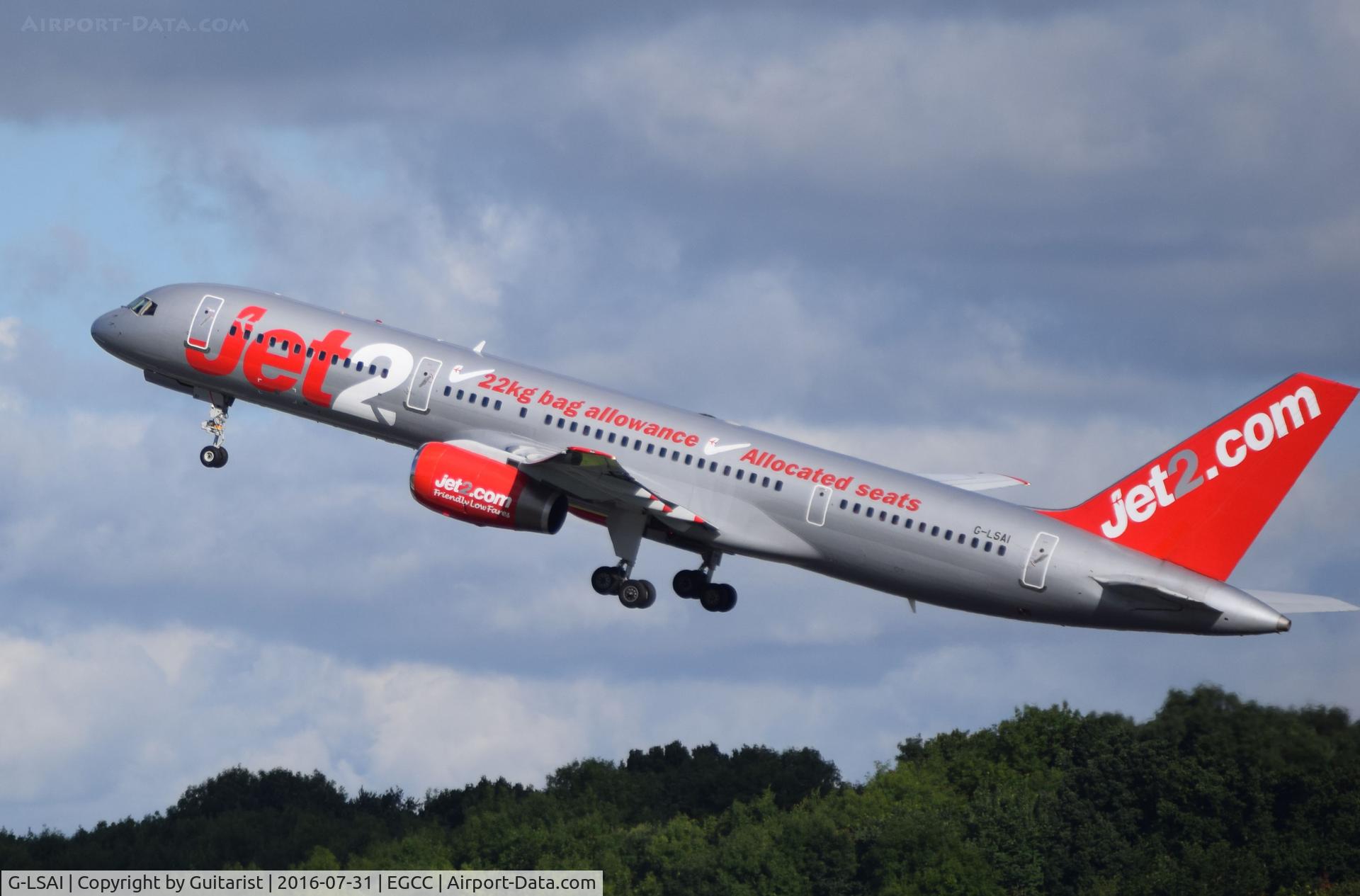 G-LSAI, 1987 Boeing 757-21B C/N 24016, At Manchester