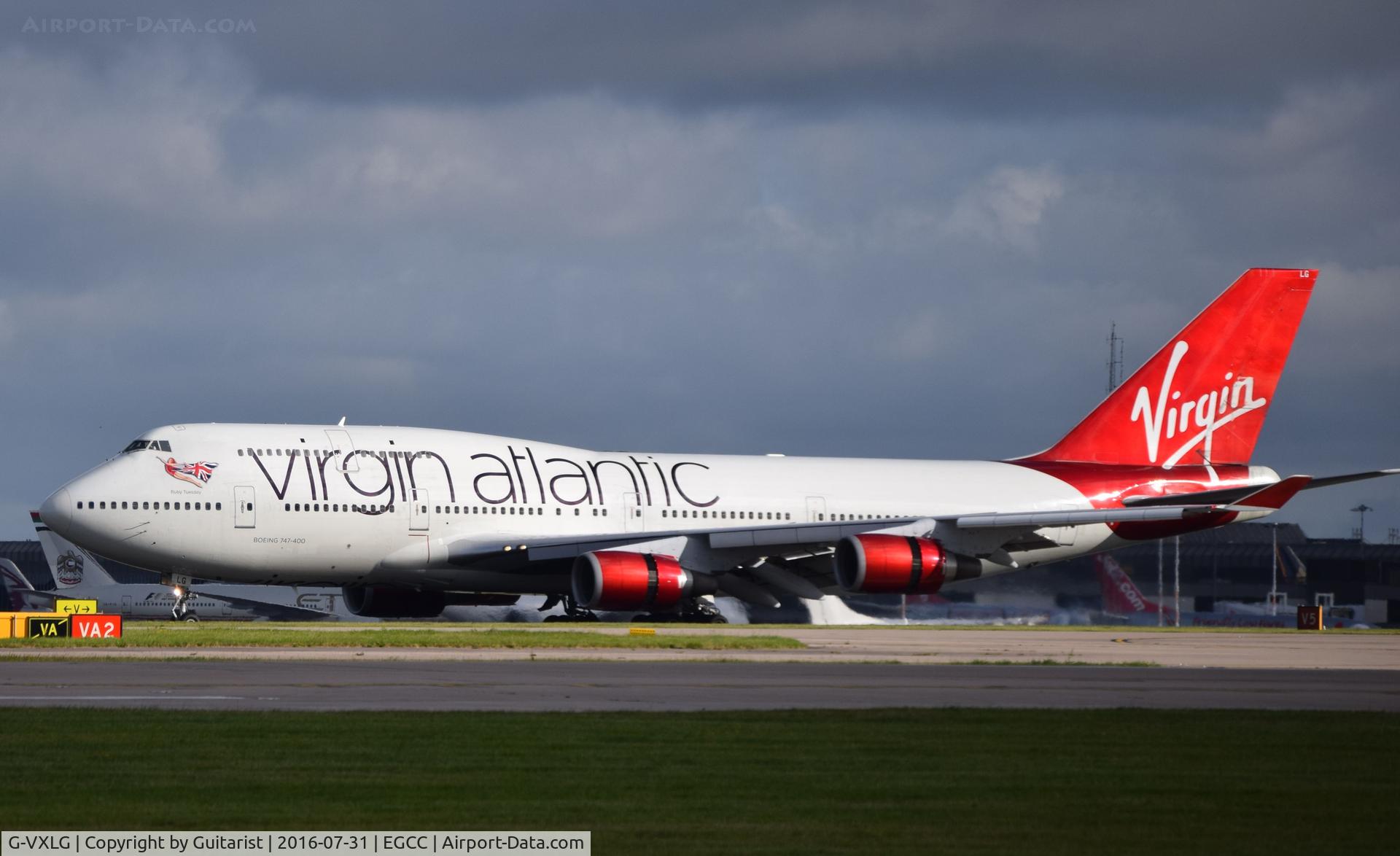 G-VXLG, 1998 Boeing 747-41R C/N 29406, At Manchester