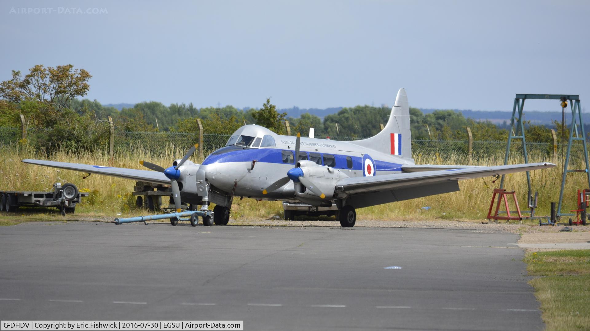 G-DHDV, De Havilland DH-104 Devon C.2 C/N 04205, 3. VP981 at The Imperial War Museum, Duxford.