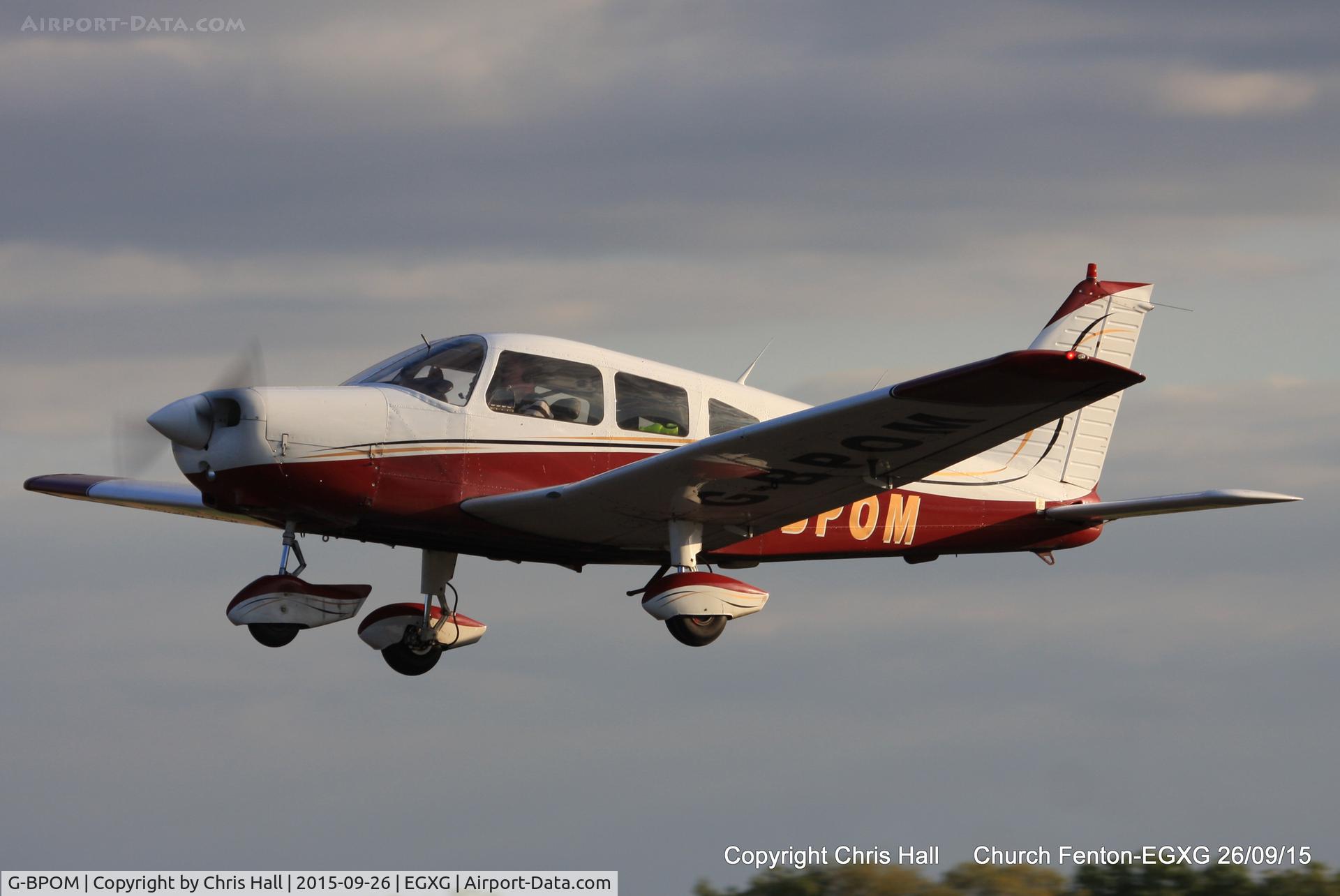 G-BPOM, 1984 Piper PA-28-161 Cherokee Warrior II C/N 28-8416118, at the Yorkshire Airshow