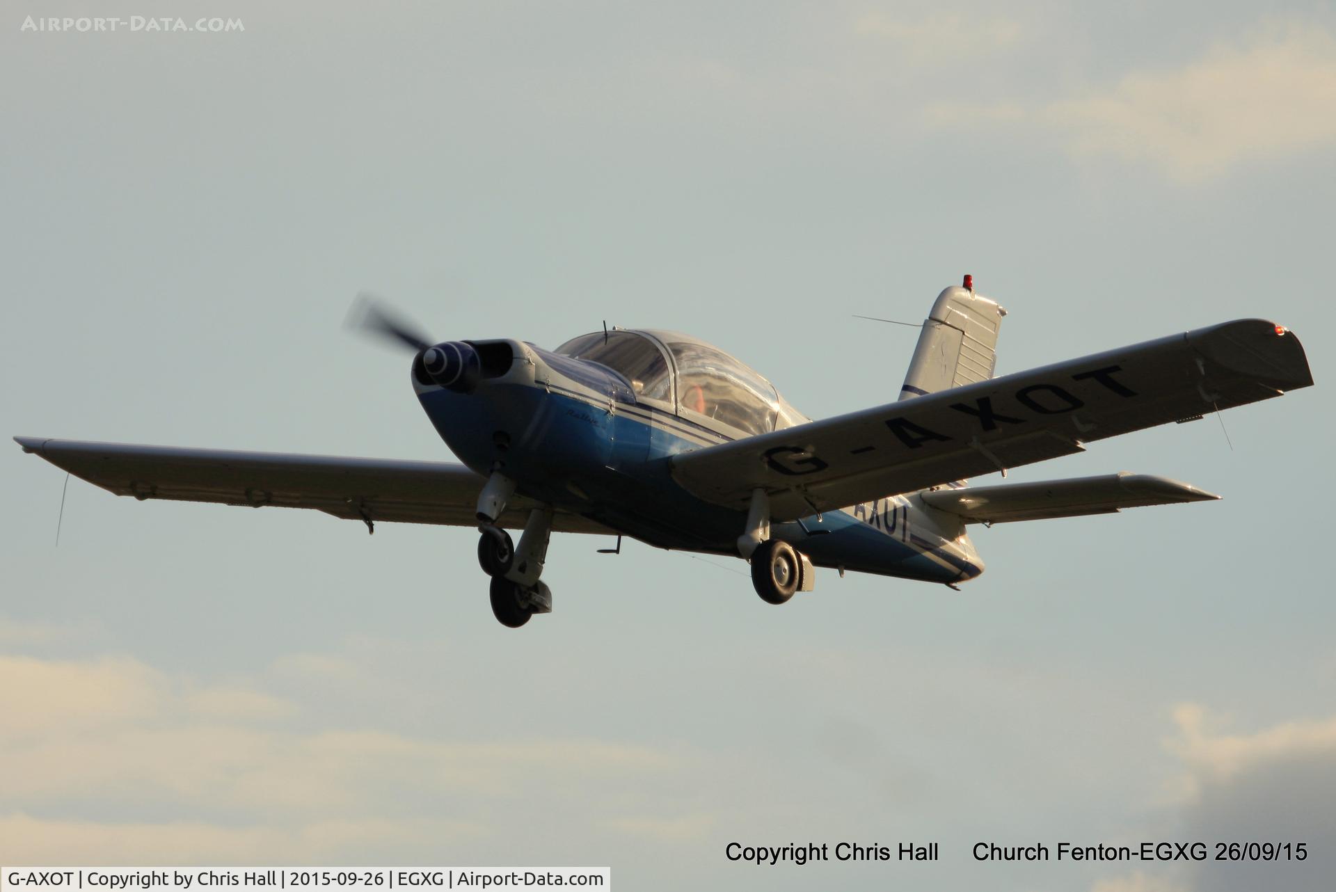 G-AXOT, 1969 Socata MS-893A Rallye Commodore 180 C/N 11433, at the Yorkshire Airshow