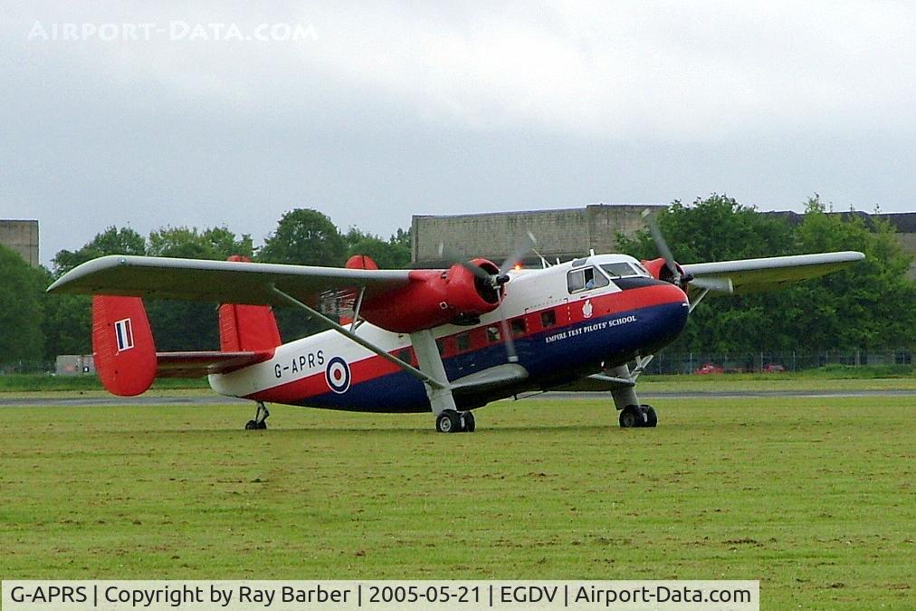 G-APRS, 1959 Scottish Aviation Twin Pioneer CC.2 C/N 561, Scottish Aviation Twin Pioneer 3 [561] (Air Atlantique) Hullavington~G 21/05/2005