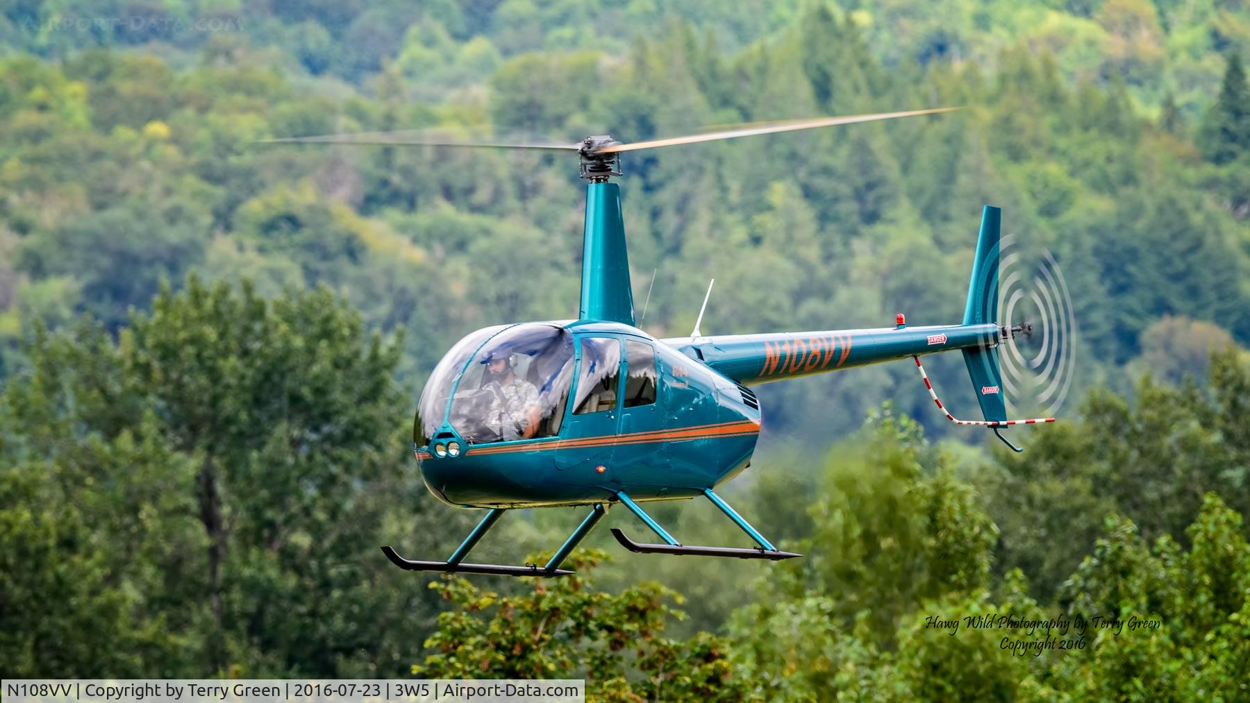 N108VV, 2008 Robinson R44 II C/N 12486, 2016 North Cascades Vintage Aircraft Museum Fly-In