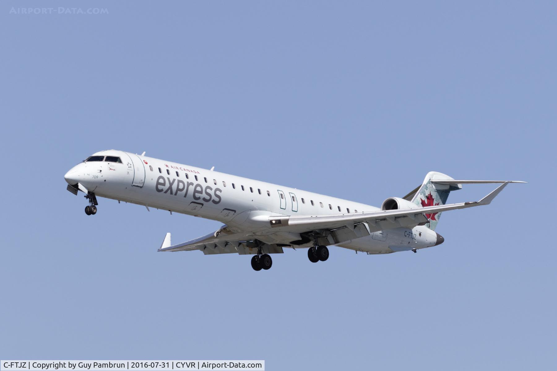 C-FTJZ, 2005 Canadair CRJ-705ER (CL-600-2D15) Regional Jet C/N 15047, Landing