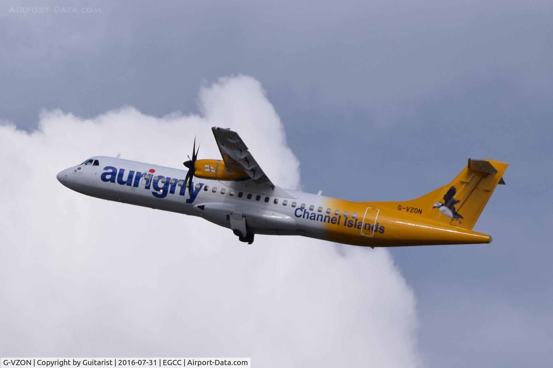 G-VZON, 2009 ATR 72-212A C/N 853, At Manchester