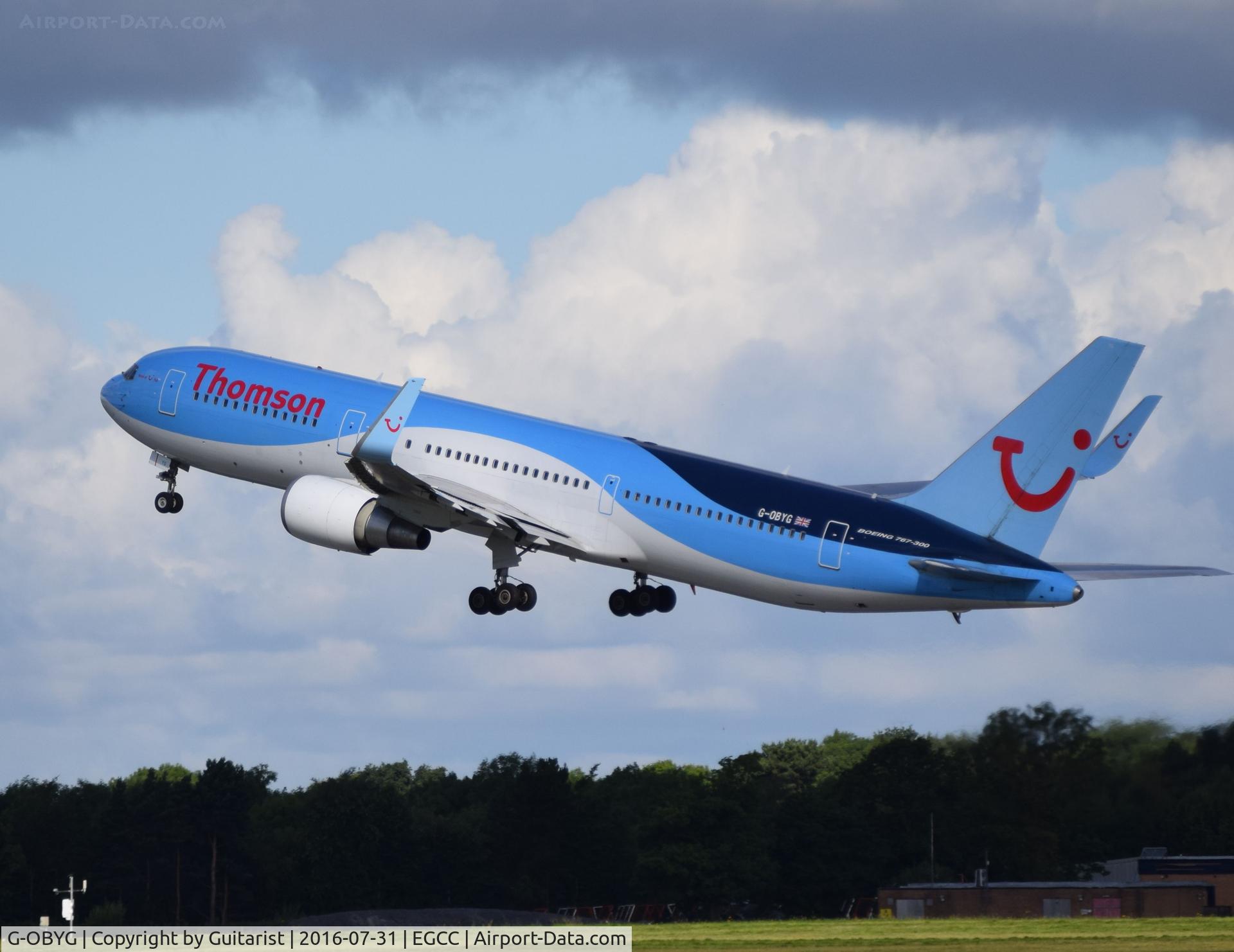 G-OBYG, 1999 Boeing 767-304 C/N 29137, At Manchester