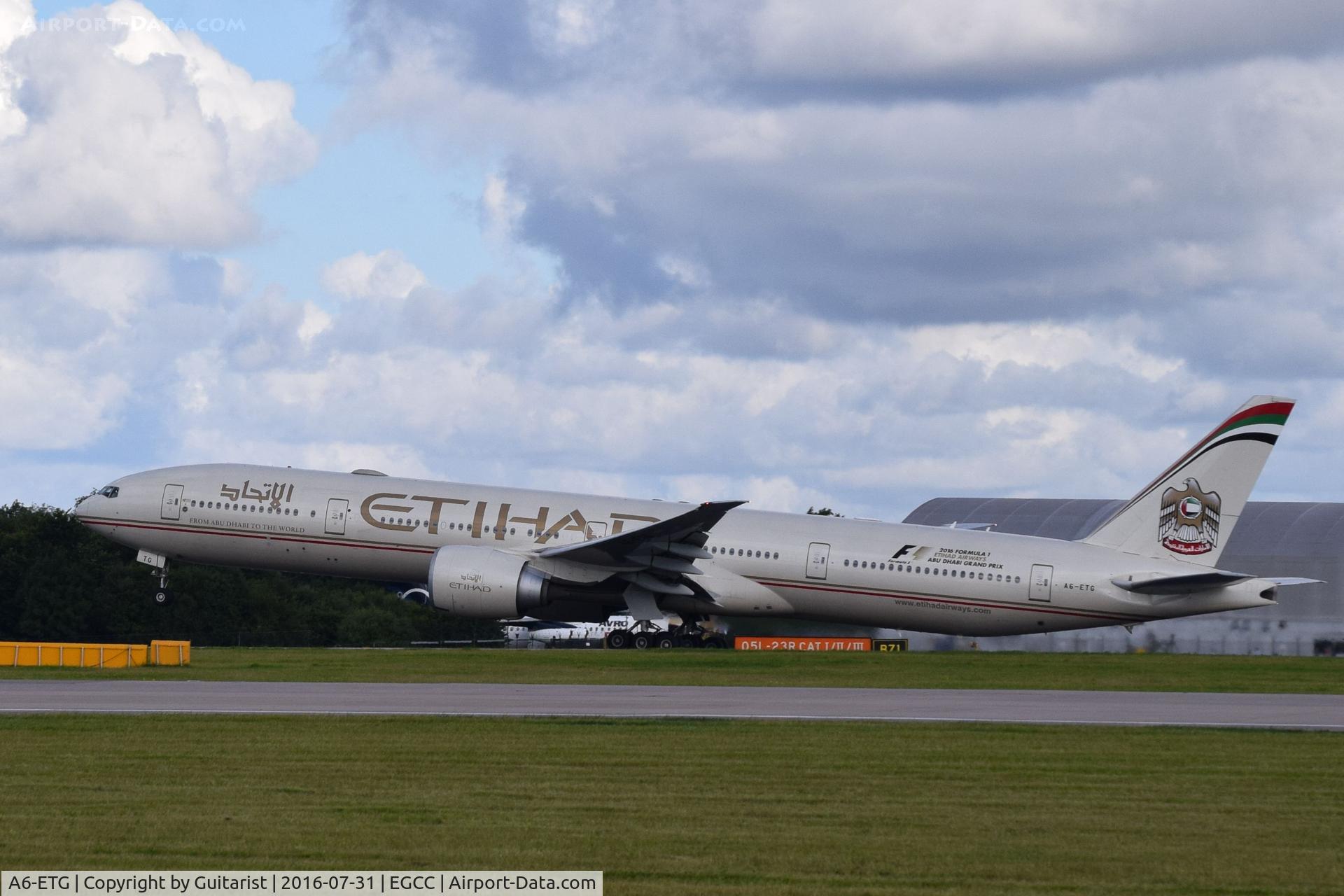 A6-ETG, 2011 Boeing 777-3FX/ER C/N 39681, At Manchester