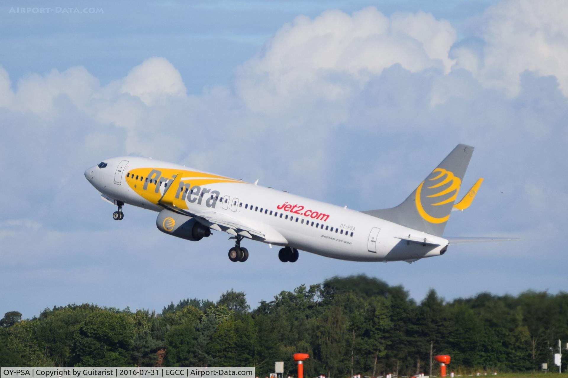 OY-PSA, 2007 Boeing 737-8Q8 C/N 30688, At Manchester
