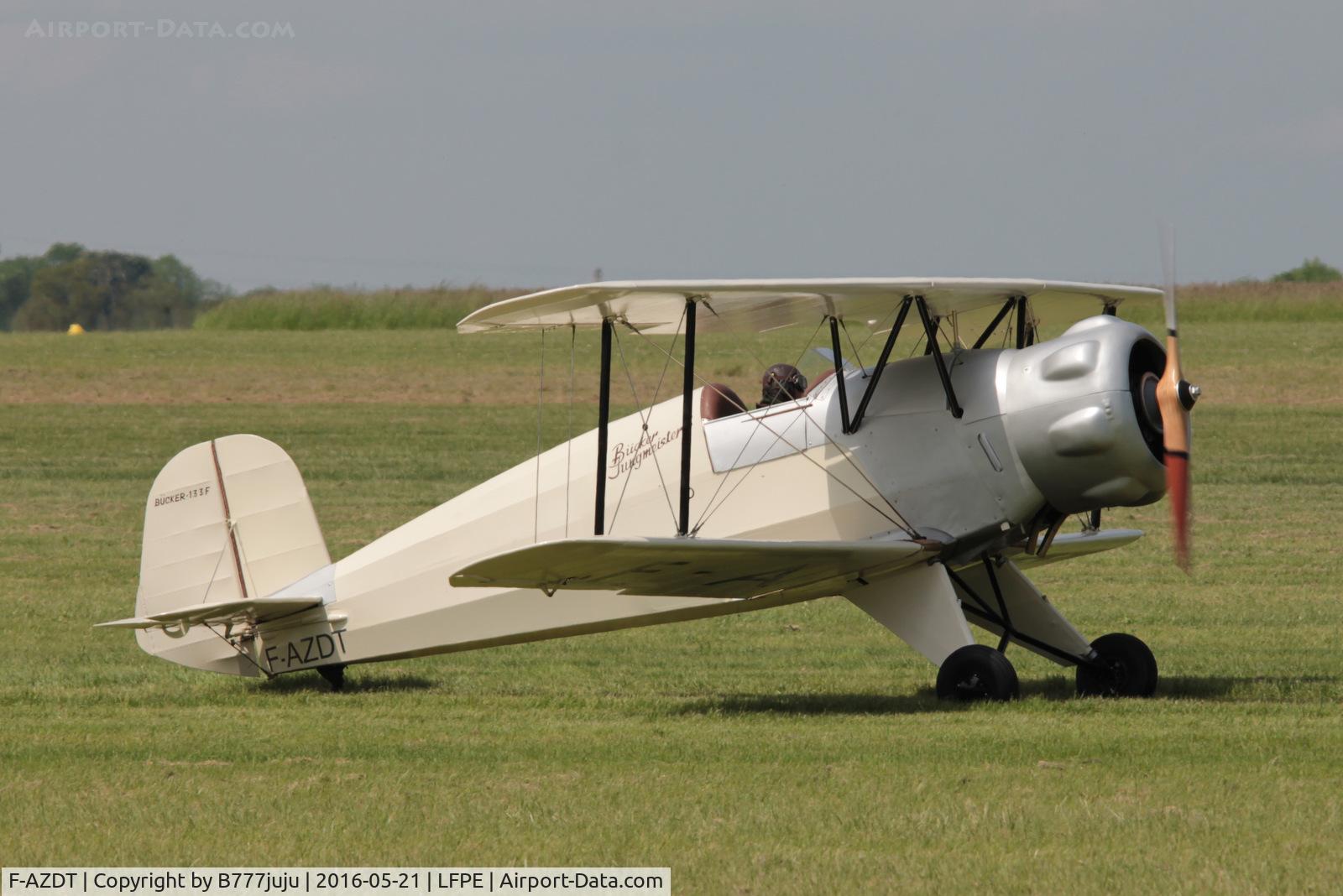F-AZDT, ETS Bucker Bucker 133E Jungmann C/N 3F, at Meaux