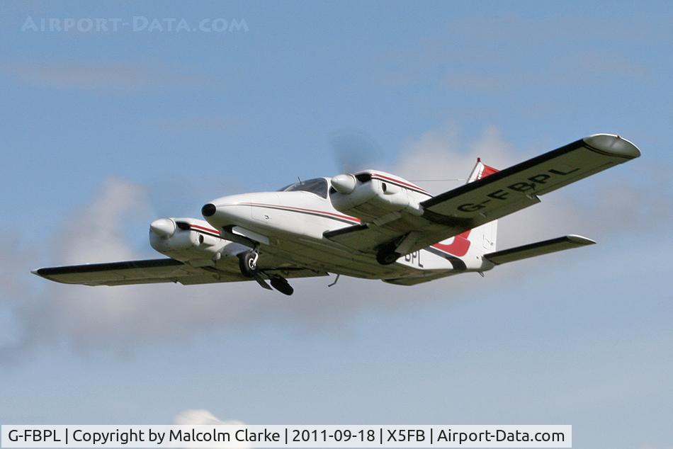 G-FBPL, 1973 Piper PA-34-200 Seneca C/N 34-7450056, Piper PA-34-200 Seneca at Fishburn Airfield, September 18th 2011.