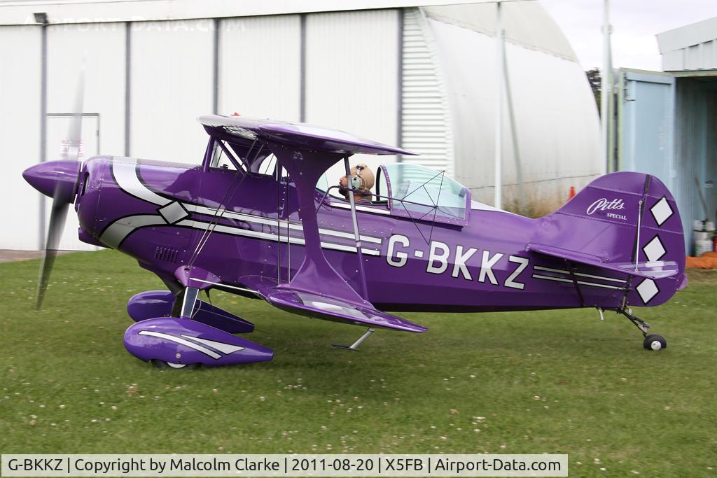 G-BKKZ, 2000 Pitts S-1S Special C/N PFA 009-10525, Pitts S-1S, Fishburn Airfield, August 20th 2011.