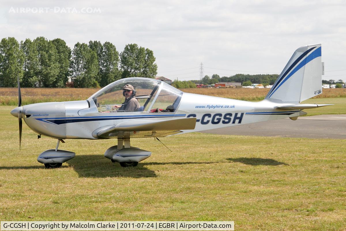 G-CGSH, 2010 Cosmik EV-97 TeamEurostar UK C/N 3604, Cosmik EV-97 TeamEurostar UK at The Real Aeroplane Company's Wings and Wheels Weekend, Breighton Airfield, July 24th 2011.