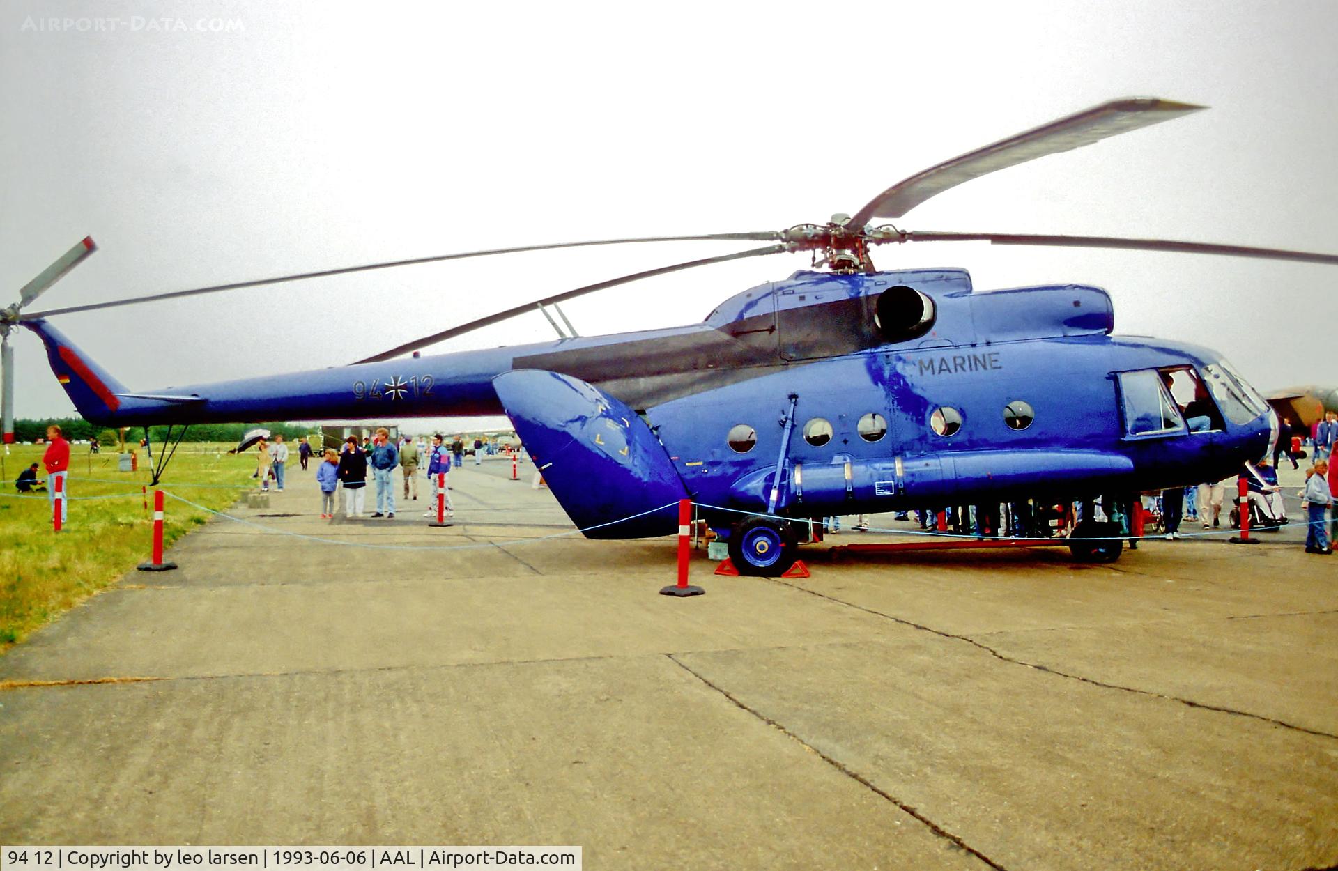 94 12, 1977 Mil Mi-8TB C/N 10574, AAlborg RDAF open house 6.6.93.ex 831 East German Navy