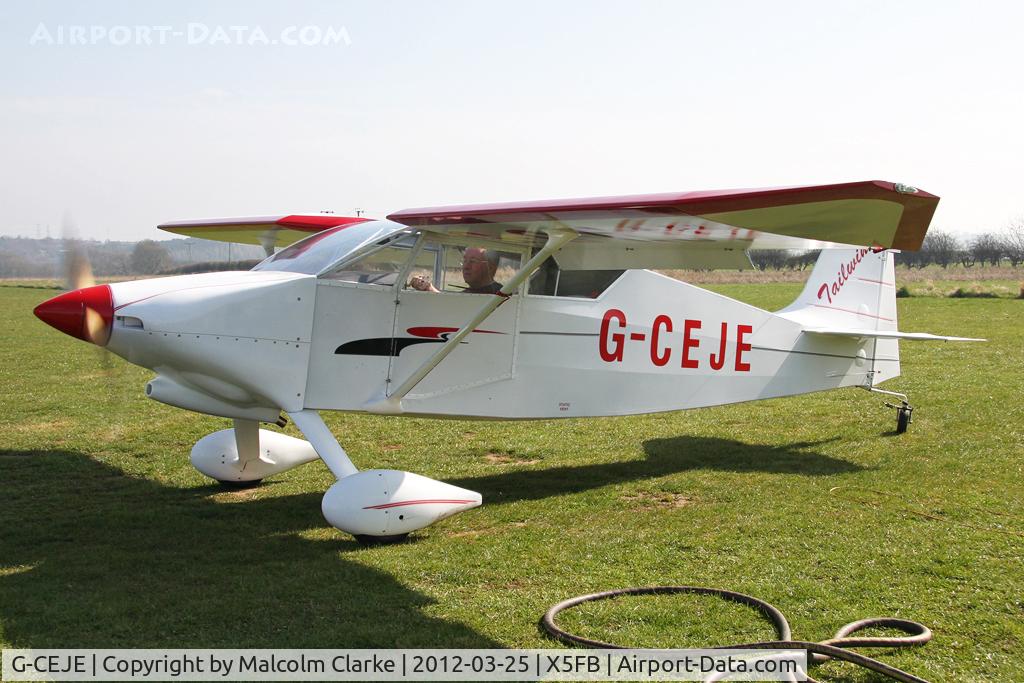 G-CEJE, 2007 Wittman W-10 Tailwind C/N PFA 031-14003, Wittman W-10 Tailwind, Fishburn Airfield, March 25th 2012.