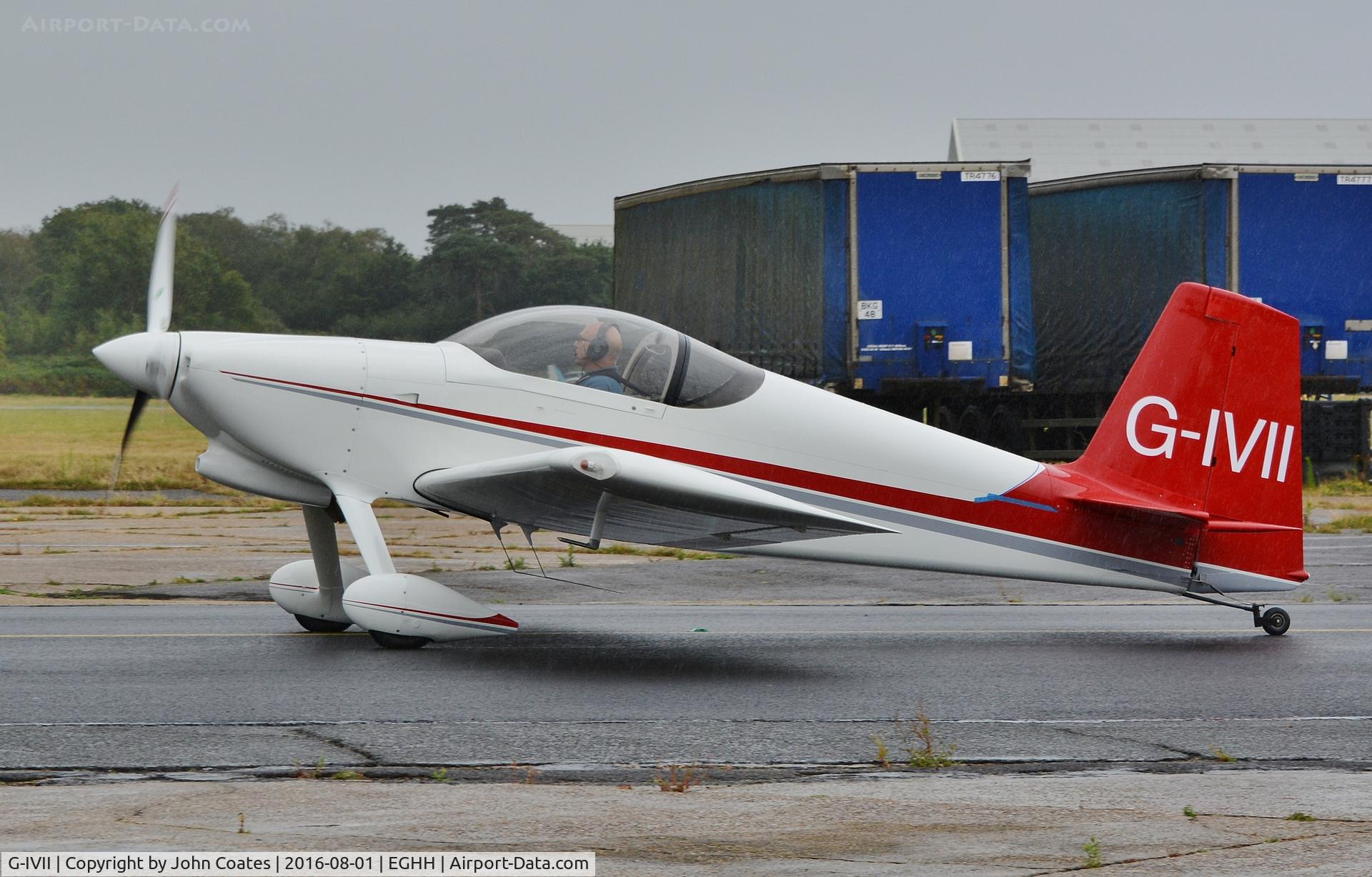 G-IVII, 2004 Vans RV-7 C/N PFA 323-14222, Taxiing to Bliss Avn