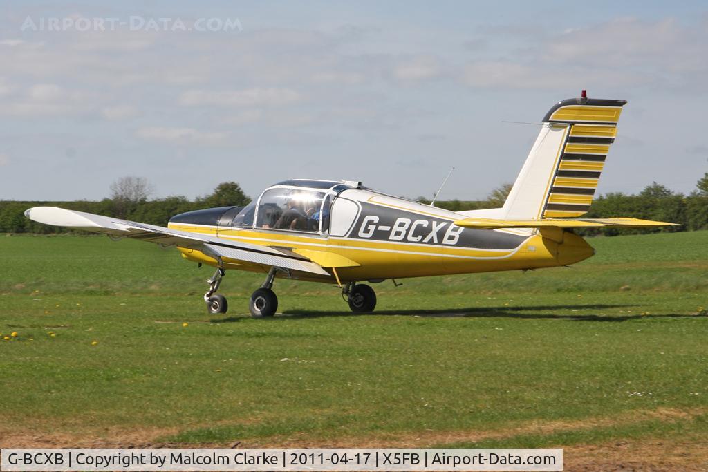 G-BCXB, 1974 Socata Rallye 100ST Galopin C/N 2546, Socata Rallye 100ST at Fishburn Airfield, April 17th 2011.