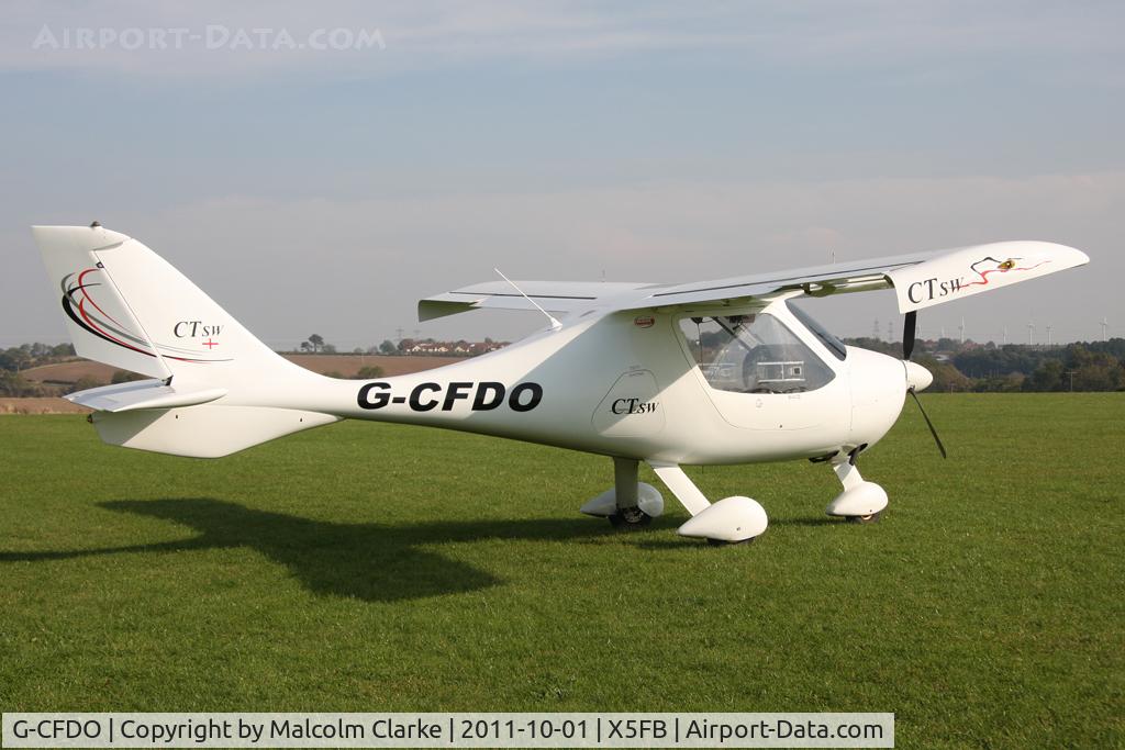G-CFDO, 2008 Flight Design CTSW C/N 8366, Flight Design CTSW at Fishburn Airfield, October 1st 2011.