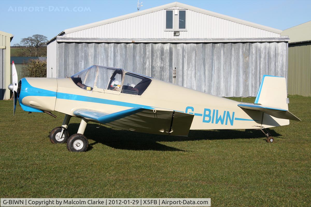 G-BIWN, 1966 Jodel D-112 C/N 1314, Jodel D-112 at Fishburn Airfield, January 29th 2012.