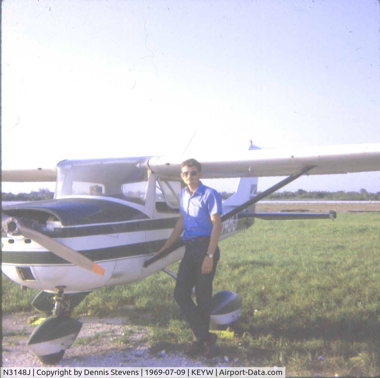 N3148J, 1966 Cessna 150G C/N 15065848, In Keywest in 1969