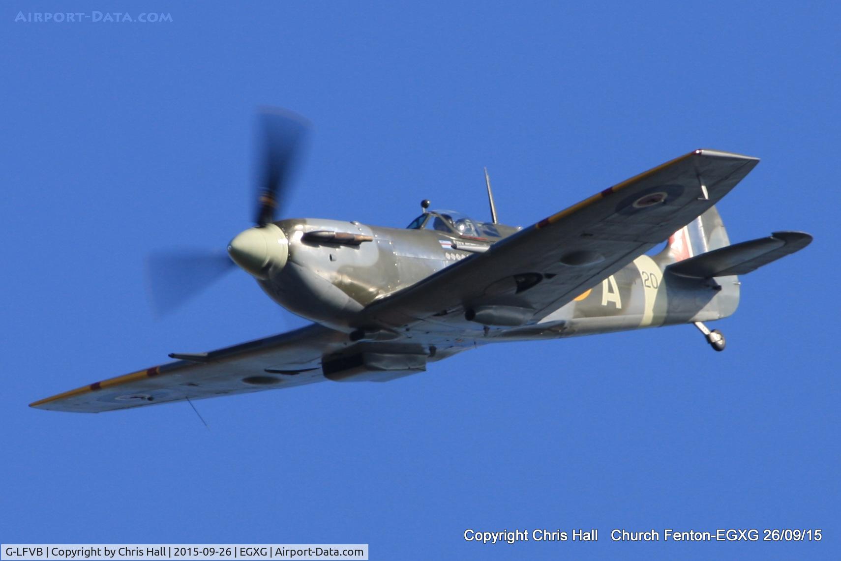 G-LFVB, 1942 Supermarine 349 Spitfire LF.Vb C/N CBAF.2403, at the Yorkshire Airshow