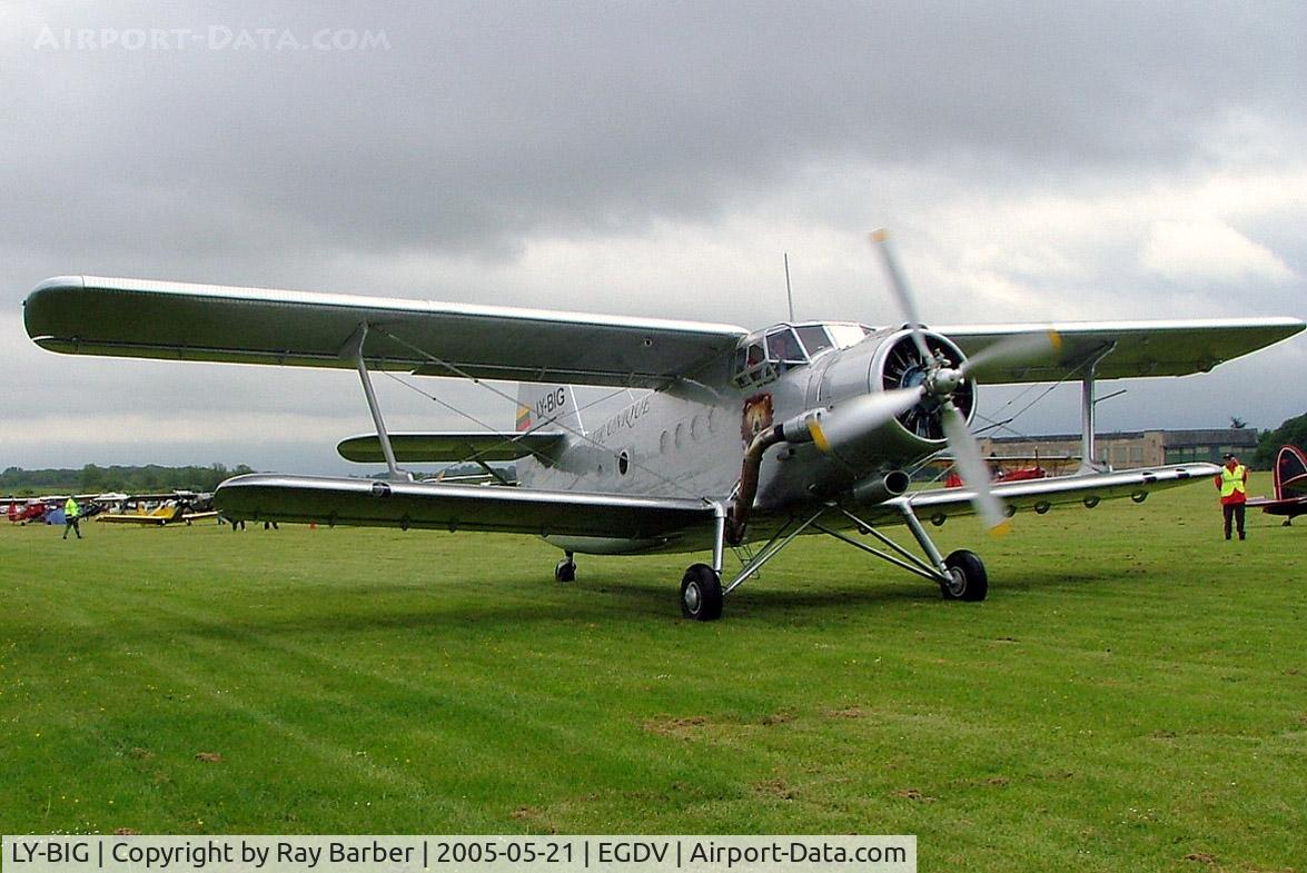 LY-BIG, 1989 Antonov An-2T C/N IG236-23, Antonov AN-2T [1G236-23] (Air Unique) Hullavington~G 21/05/2005