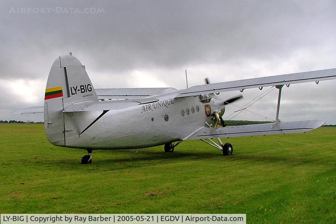LY-BIG, 1989 Antonov An-2T C/N IG236-23, Antonov AN-2T [1G236-23] (Air Unique) Hullavington~G 21/05/2005