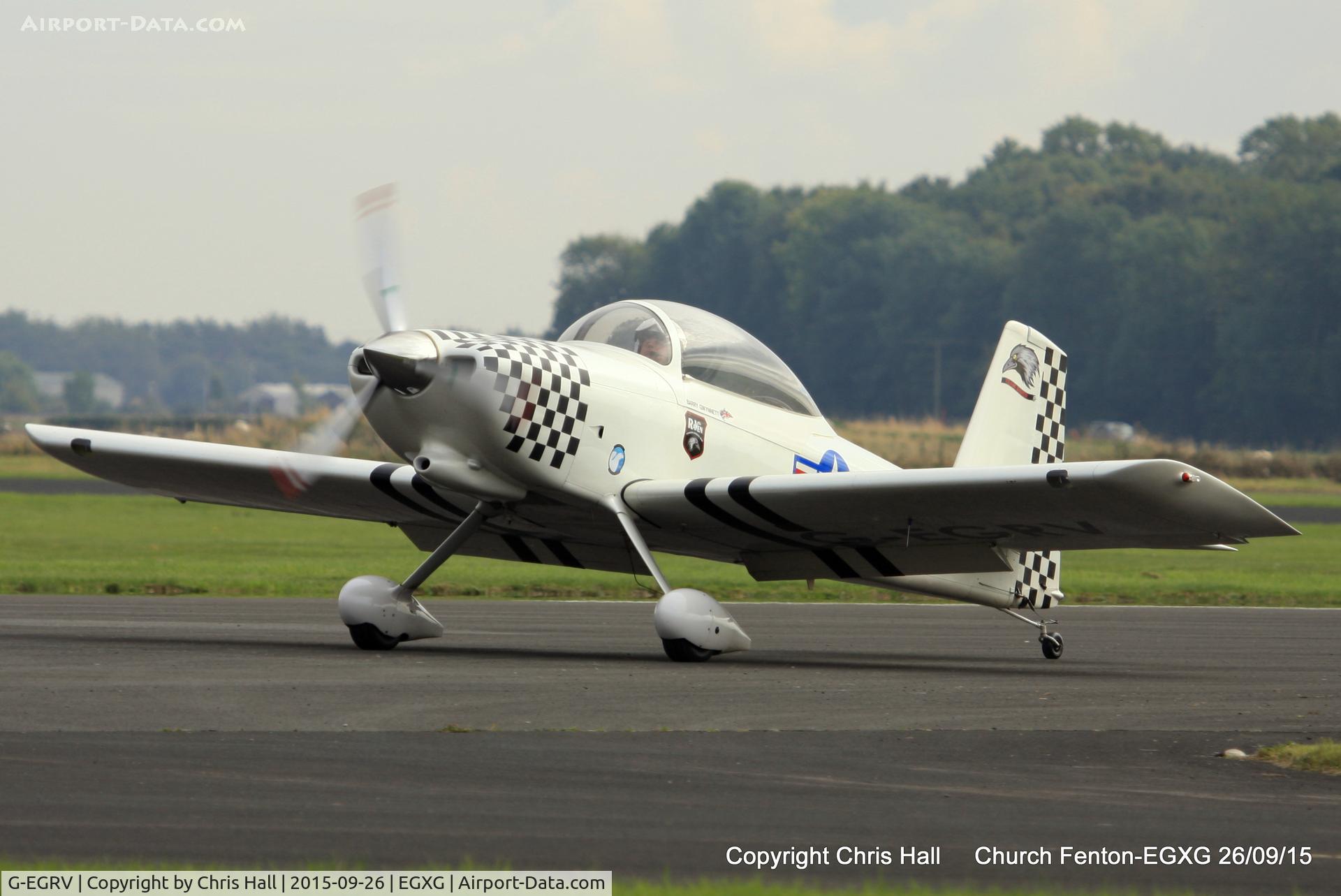G-EGRV, 2007 Vans RV-8 C/N PFA 303-13639, at the Yorkshire Airshow
