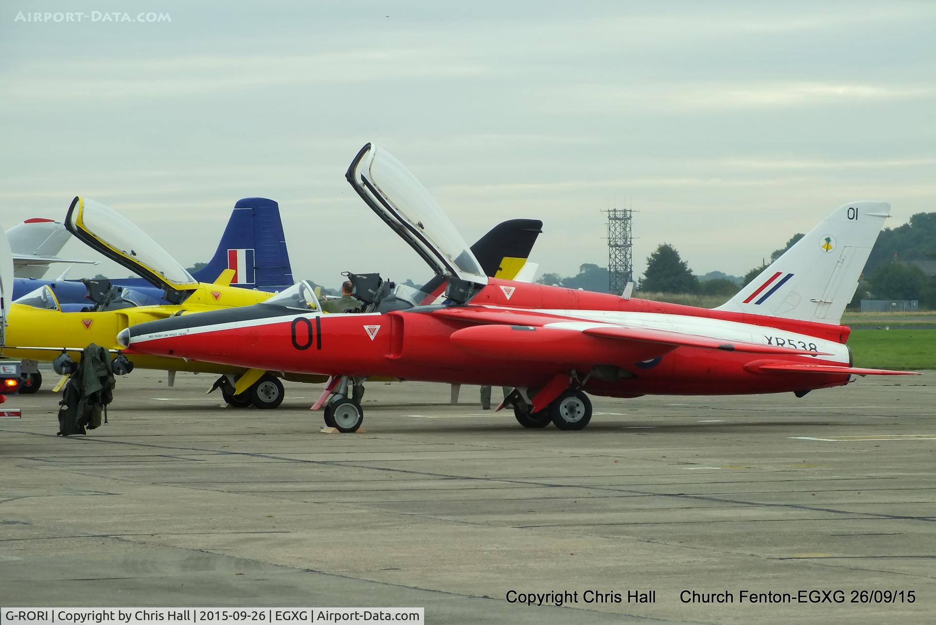 G-RORI, 1963 Hawker Siddeley Gnat T.1 C/N FL549, at the Yorkshire Airshow