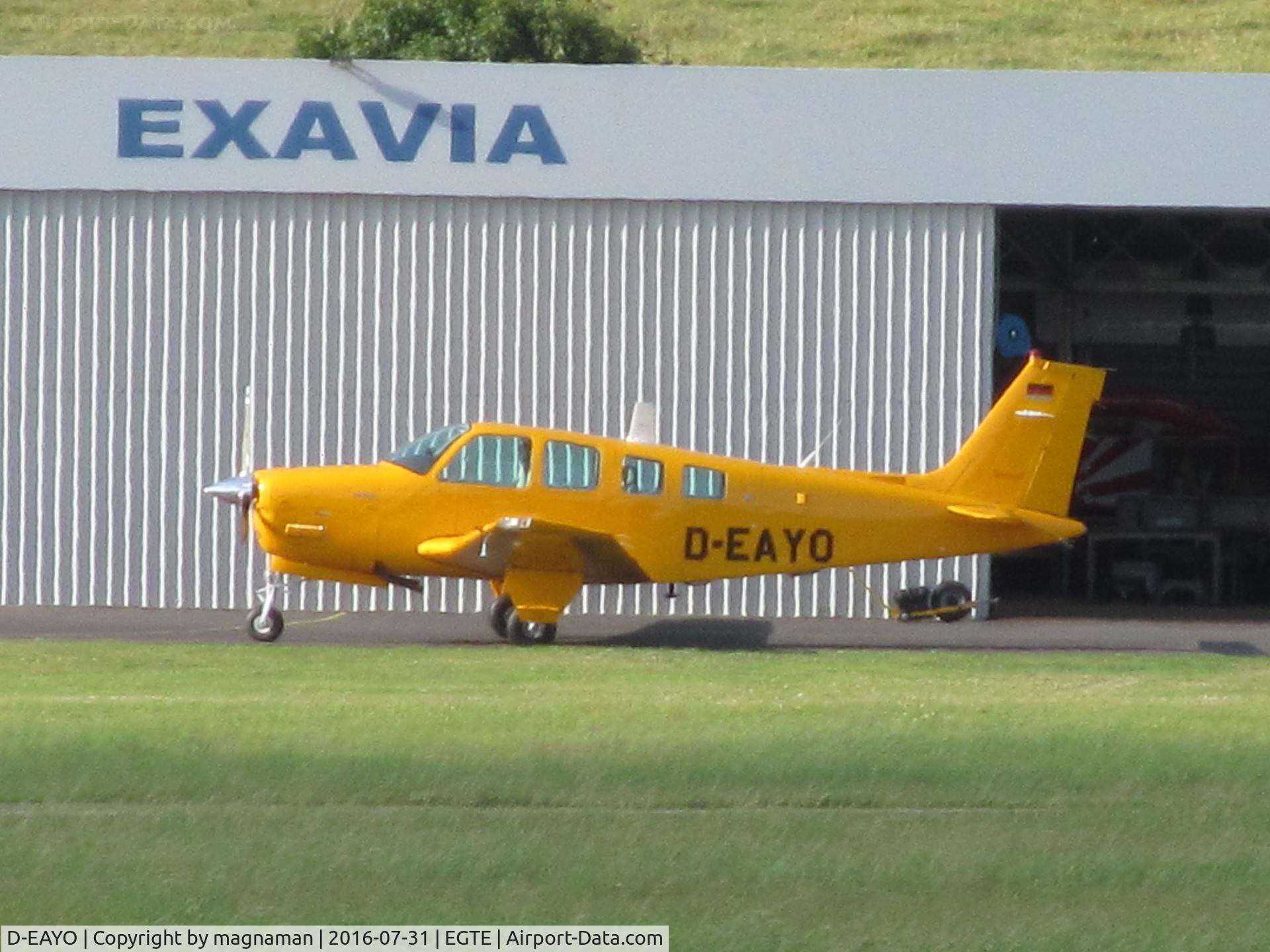 D-EAYO, 1991 Beech A36AT Bonanza 36 C/N E-2651, new club resident at exeter