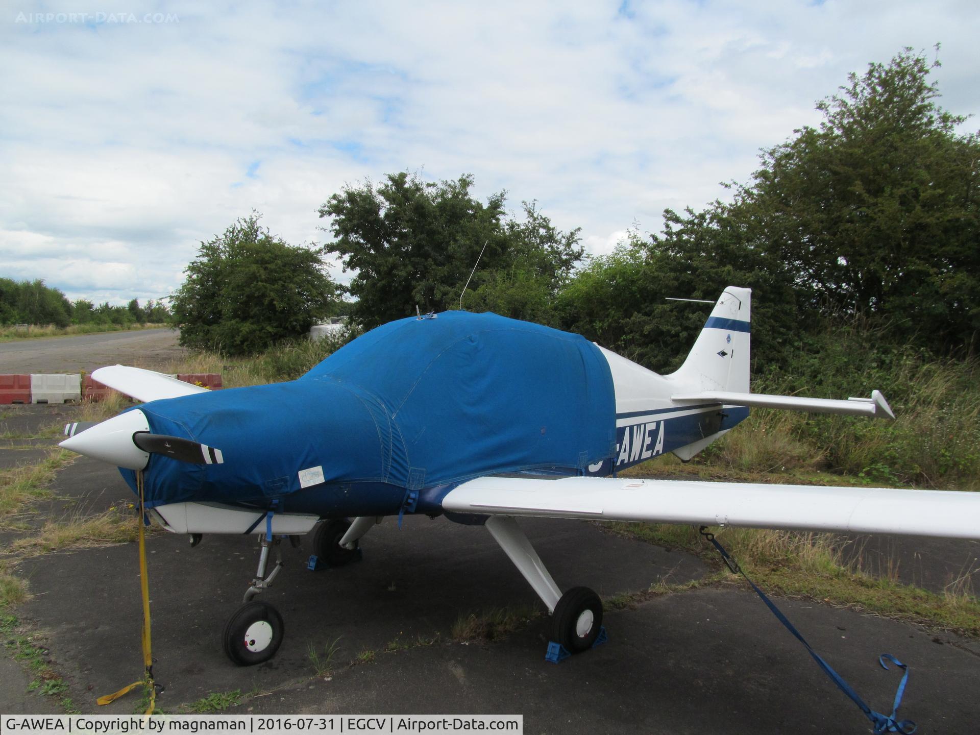 G-AWEA, 1968 Beagle B-121 Pup Series 1 (Pup 100) C/N B121-012, snoozing at sleap