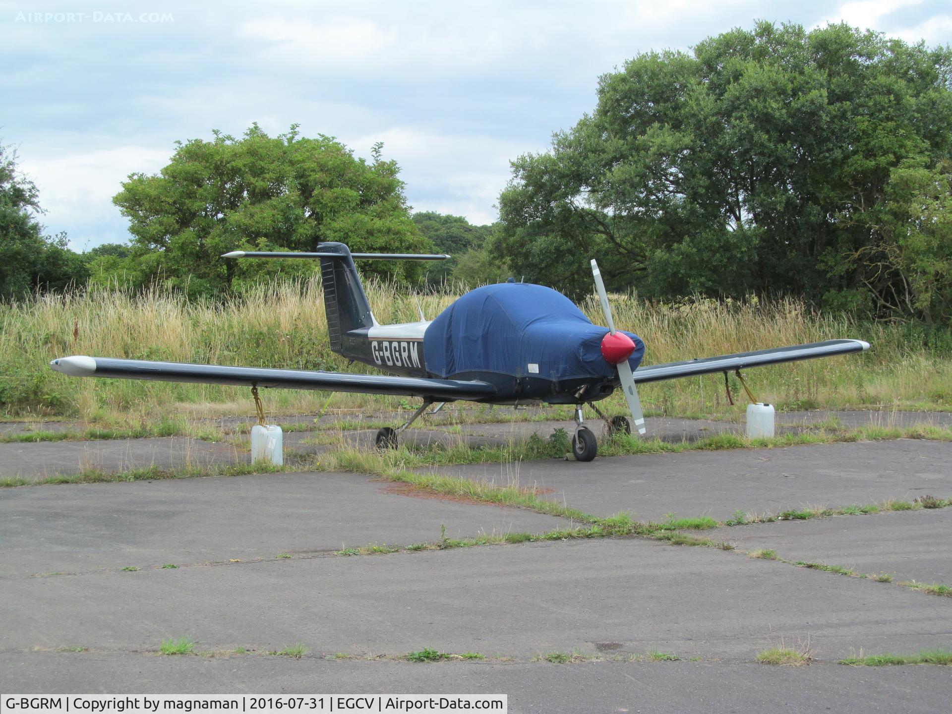 G-BGRM, 1979 Piper PA-38-112 Tomahawk Tomahawk C/N 38-79A1067, on taxi stand at sleap