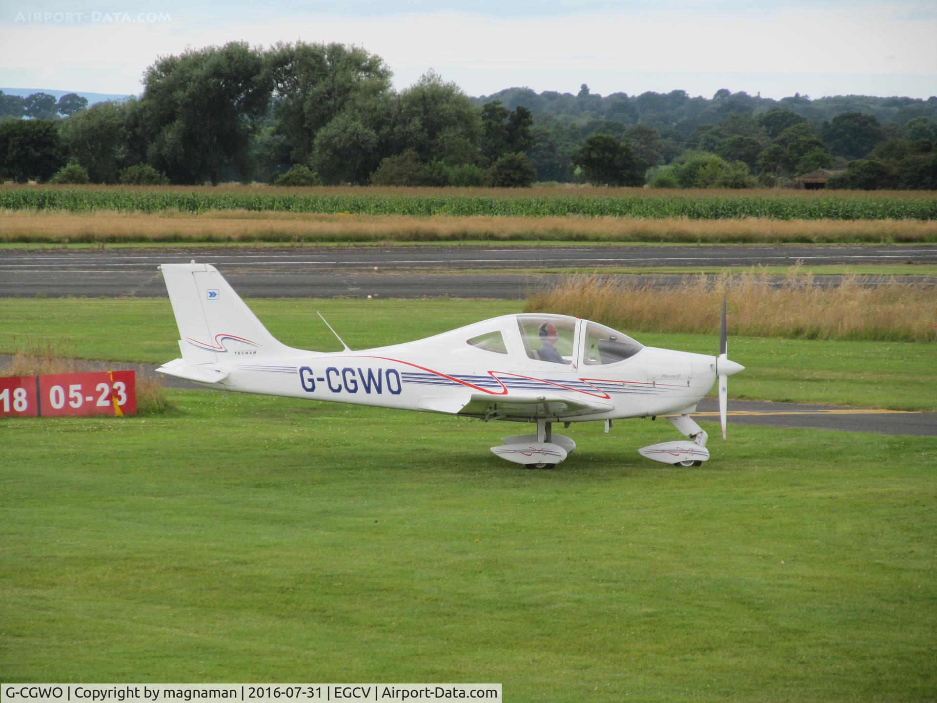 G-CGWO, 2011 Tecnam P-2002JF Sierra C/N 168, taxying for departure