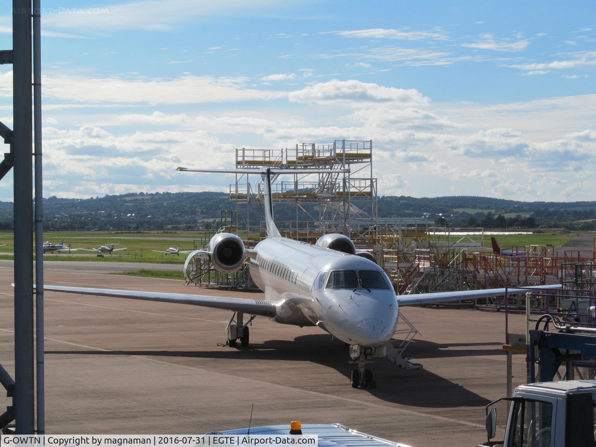 G-OWTN, 1997 Embraer EMB-145EU (ERJ-145EU) C/N 145010, outside fly be maintenance